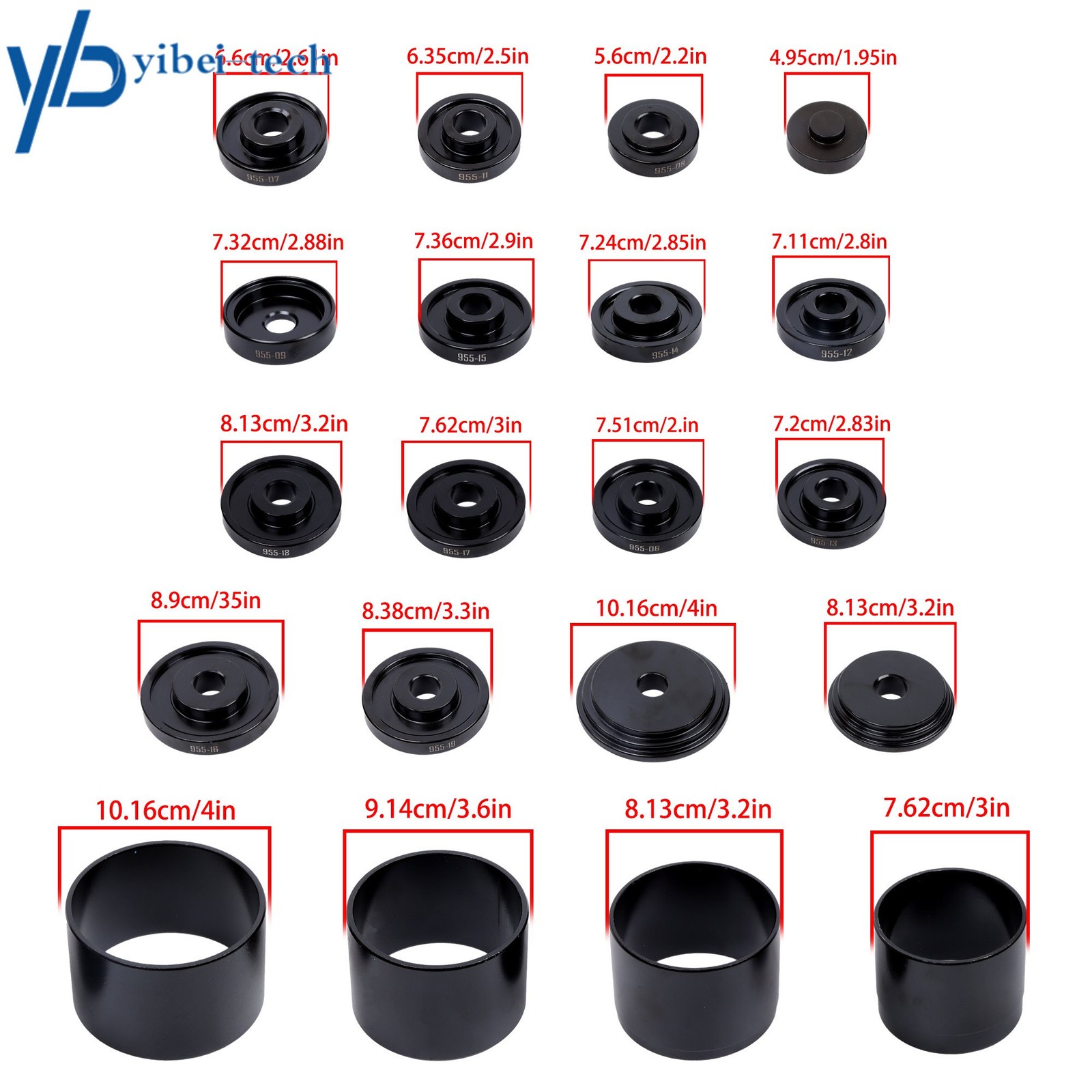 Portable Master Front Wheel Drive Bearing Puller Removal & Installer Adapter Kit