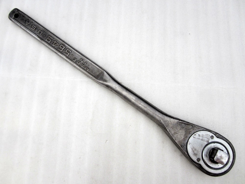 Vintage Plomb 3/4″ Drive Ratchet 5649 Pebble Handle Made in USA