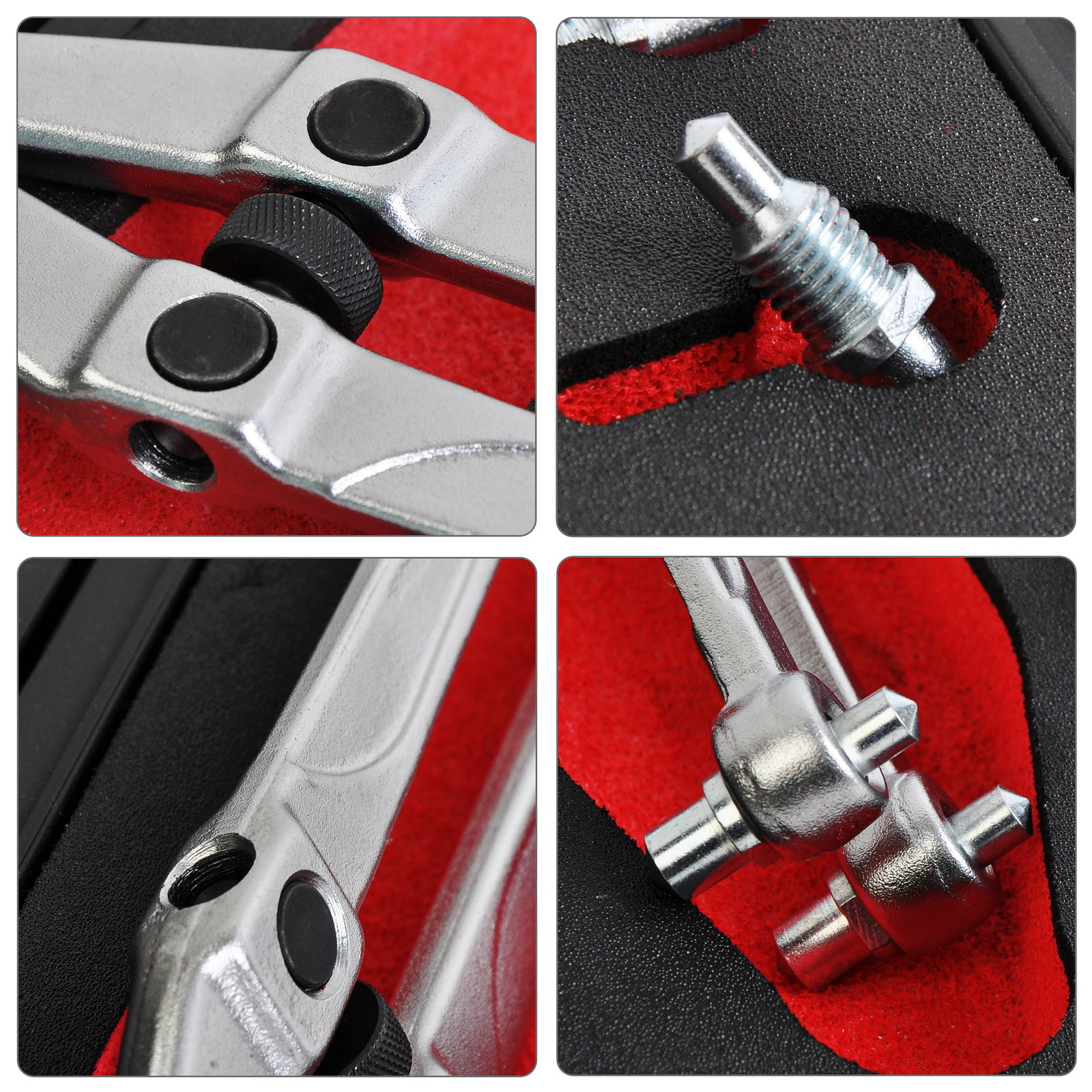Adjustable Pin Spanner Tool Set Gland Nuts Wrench with top holes, 8 Pin 2.5-9mm