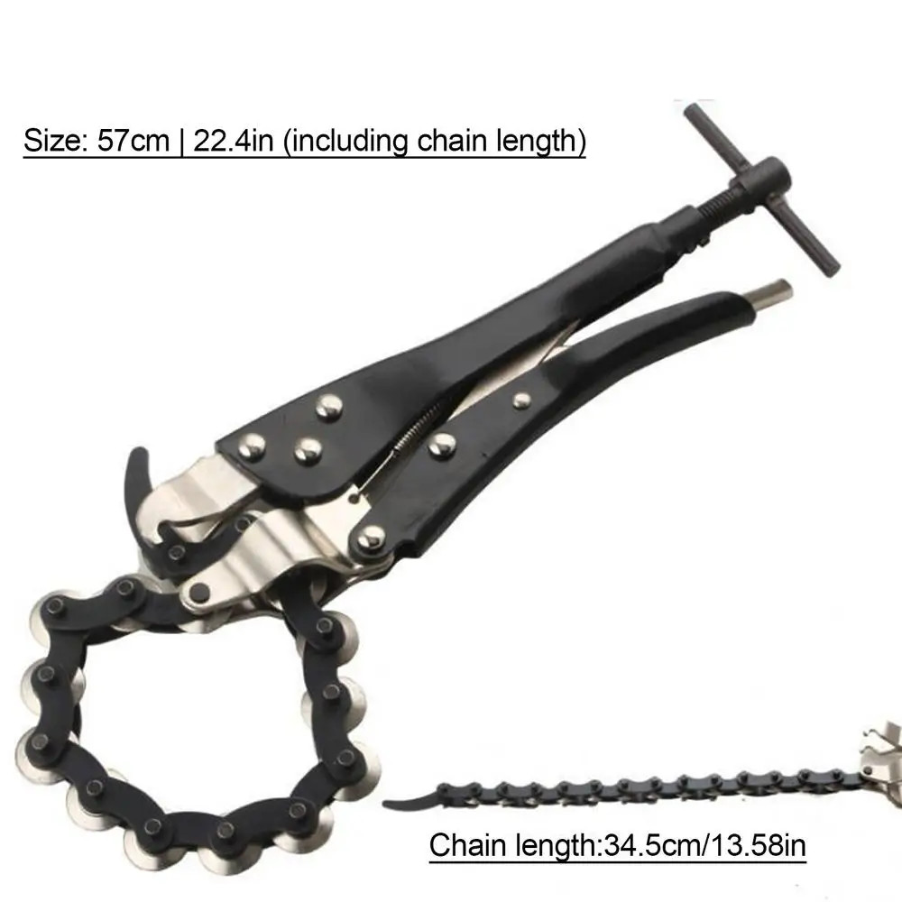Auto Exhaust and Tailpipe Chain Multi Wheel Blade Tail Pipe Cutter Chain Cutter