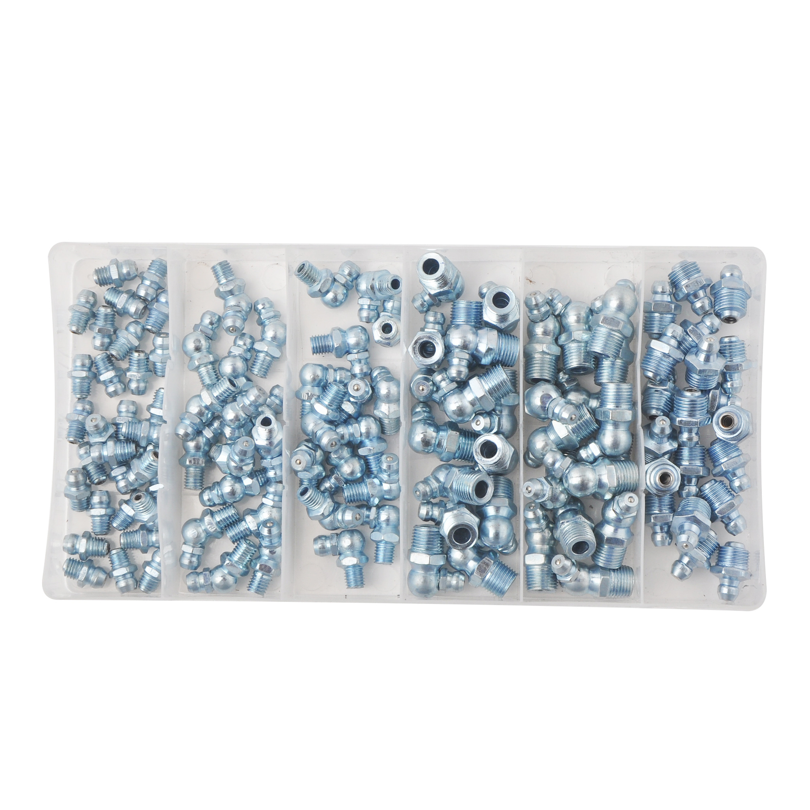 110/220pc Metric / SAE Hydraulic Lubrication Grease Zerk Fittings Assortment Set