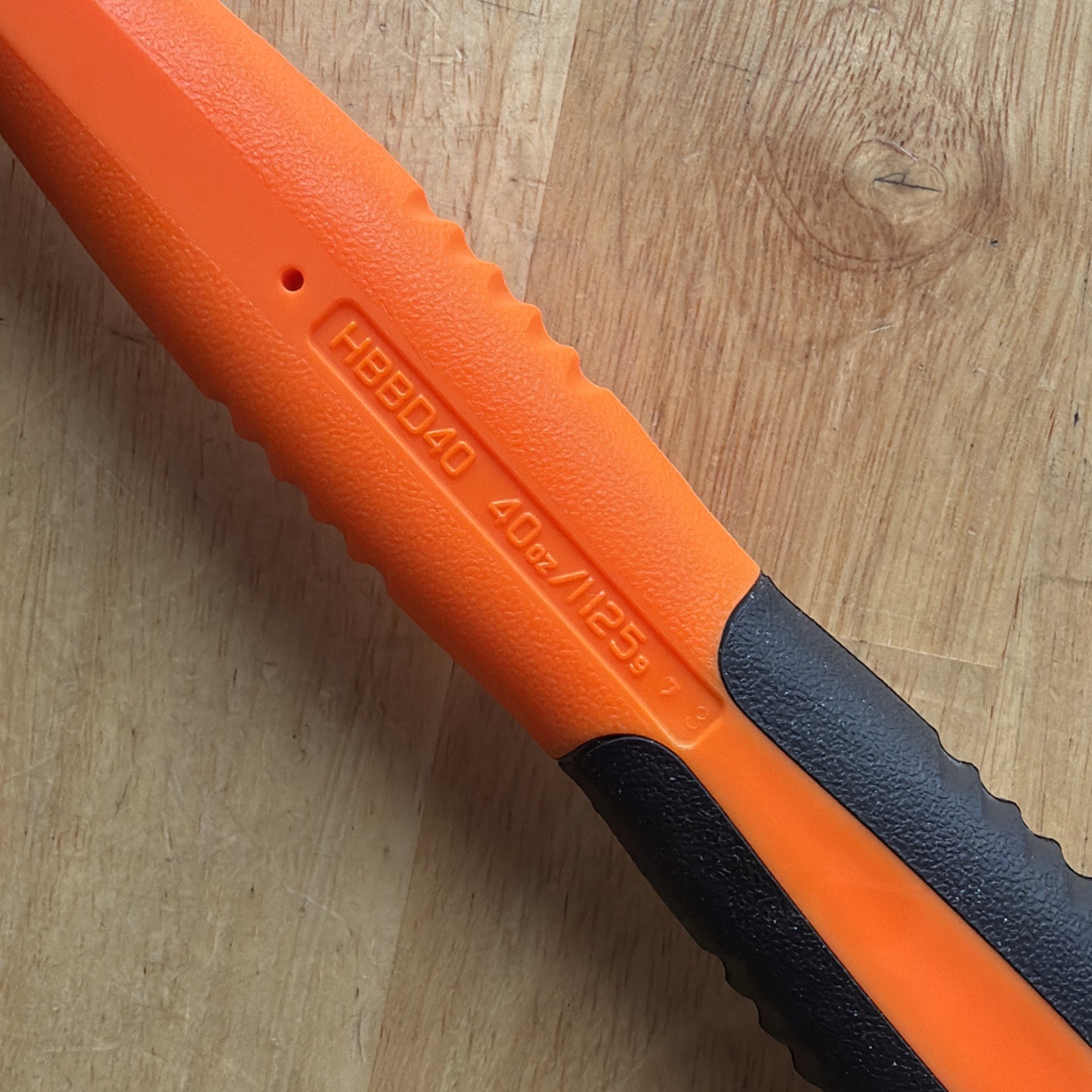Snap On Tools 40oz Ball Peen Dead Blow Hammer Orange Soft Grip HBBD40 USA NEW