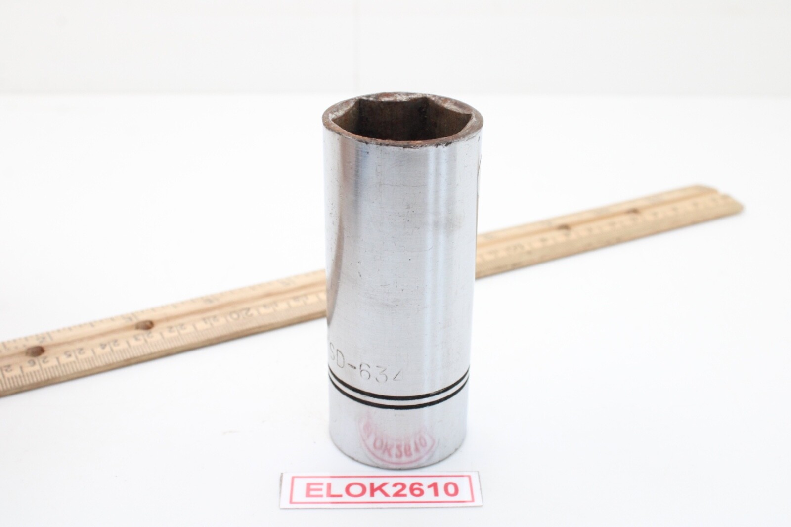 Vulcan SD-1-1/16″ 1/2 «Drive 6 Point SAE Chrome Deep Well Socket USA