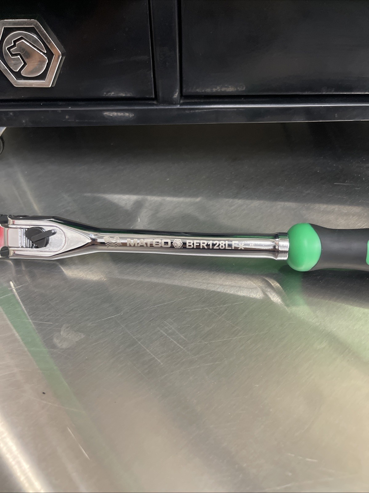 NEW! Matco Tools BFR128LFG 3/8″ DRIVE 12-1/2″ LOCKING FLEX HEAD RATCHET GREEN