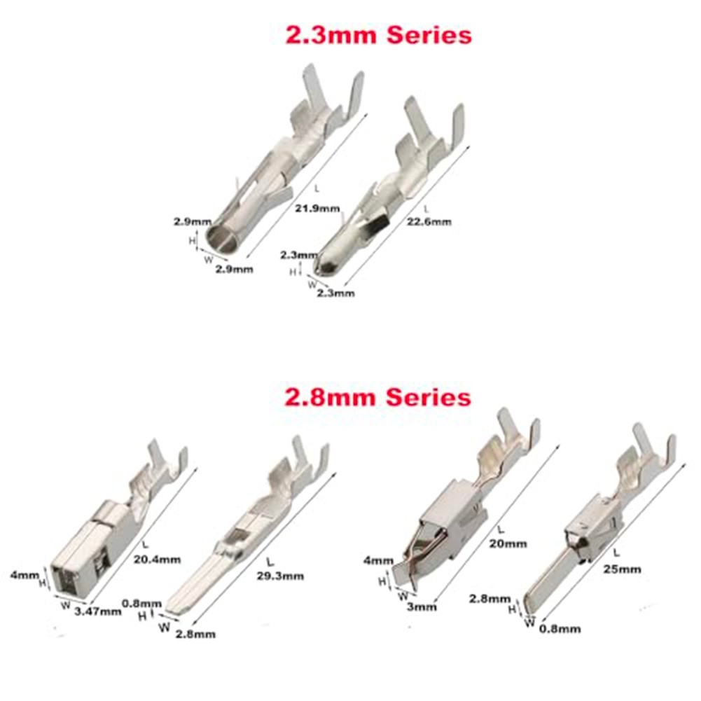 Electrical Connector Pins Kit 500Pcs with Multiple Sizes for Applications