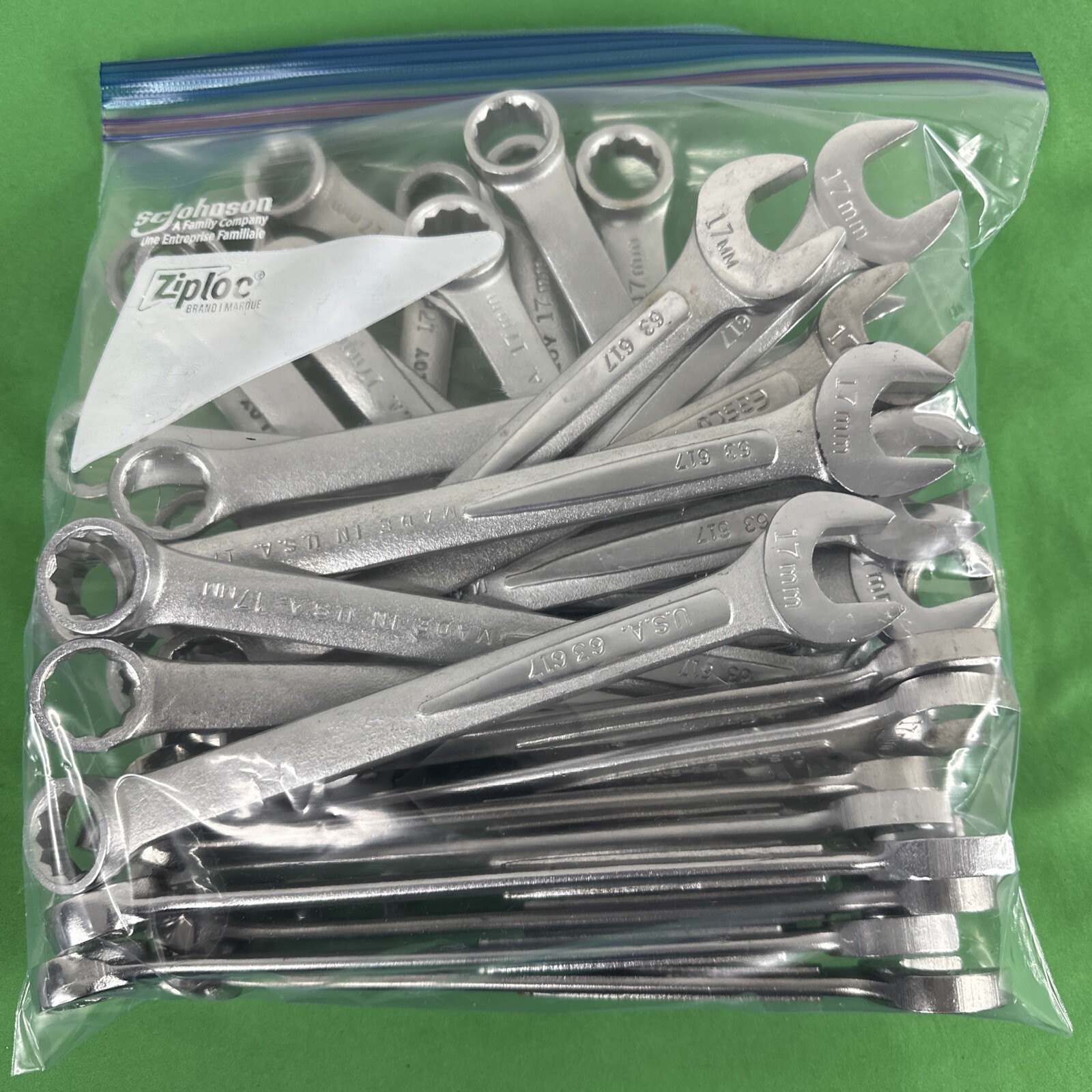 Lot of Five (5) EASCO 17mm 12 Point Combination Wrench Tool # 63 617 (63617)