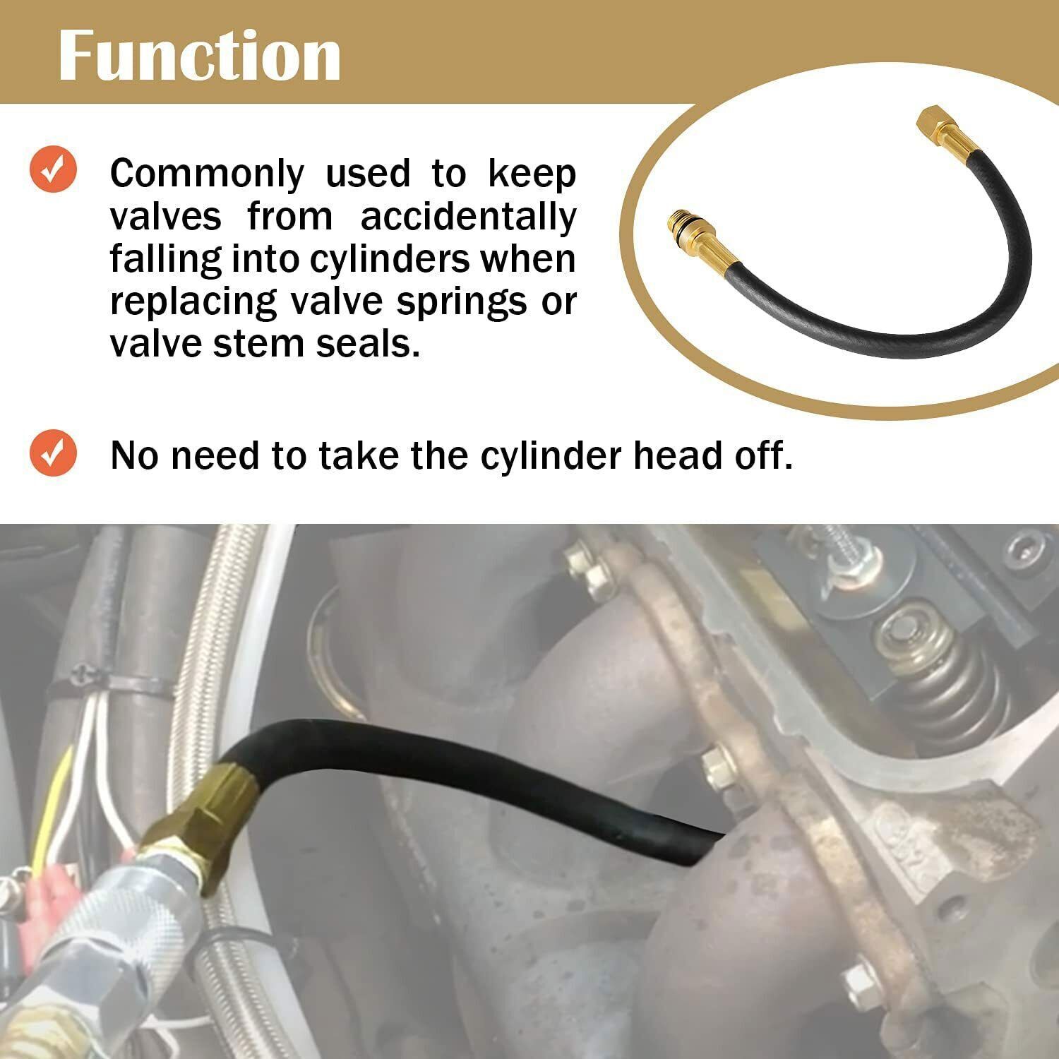 Air Valve Holder 12″ Flexible Hose 19700 for 14mm and 18mm Spark Plug Threads