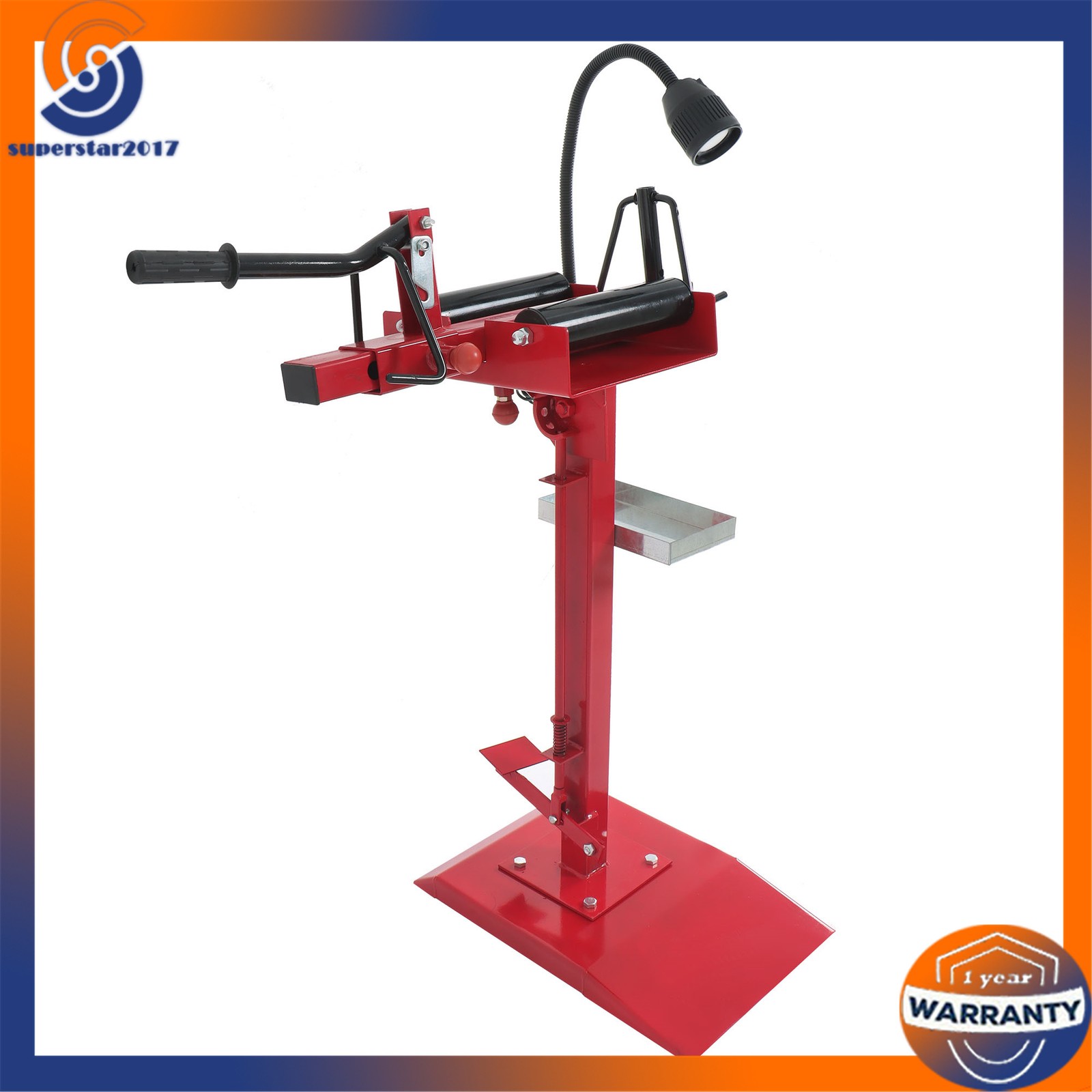 Manual Car Truck Tire Spreader Auto Tire Changer Repair Tool & Led Light