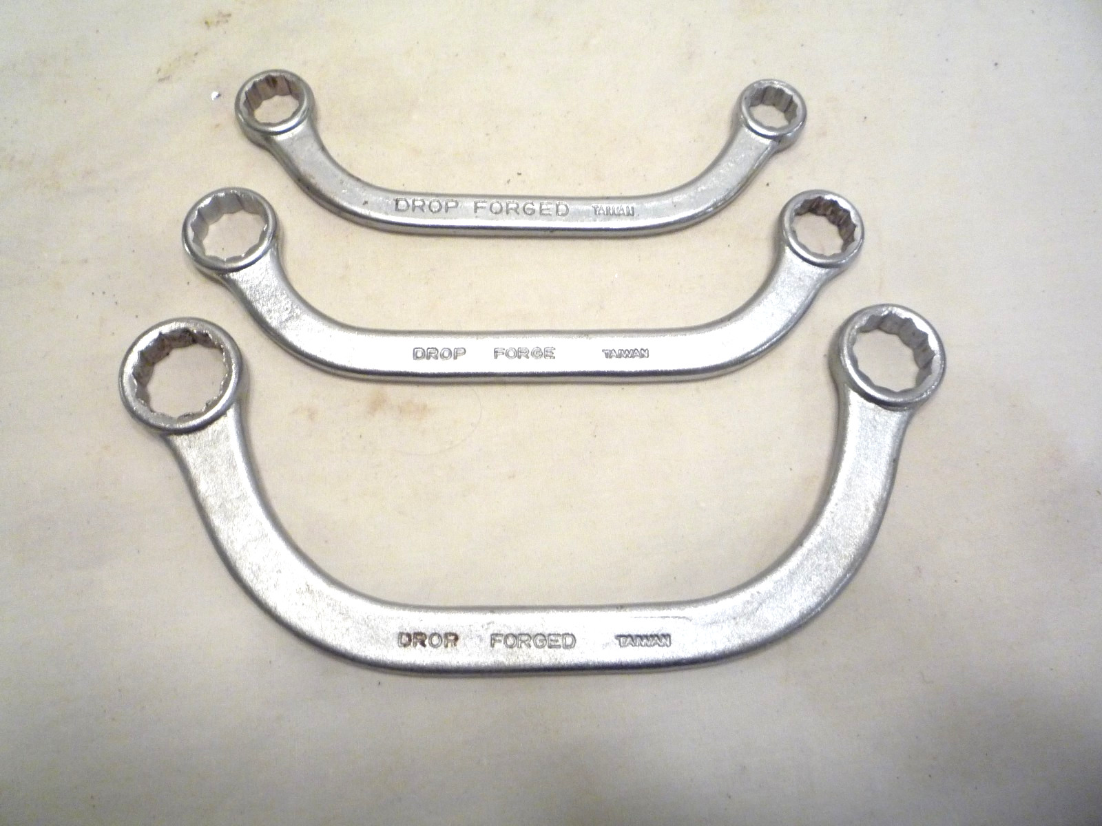 NICE – 3 pc Half Moon Curved Obstruction 12 pt Box Wrench set 7/16 -3/4”