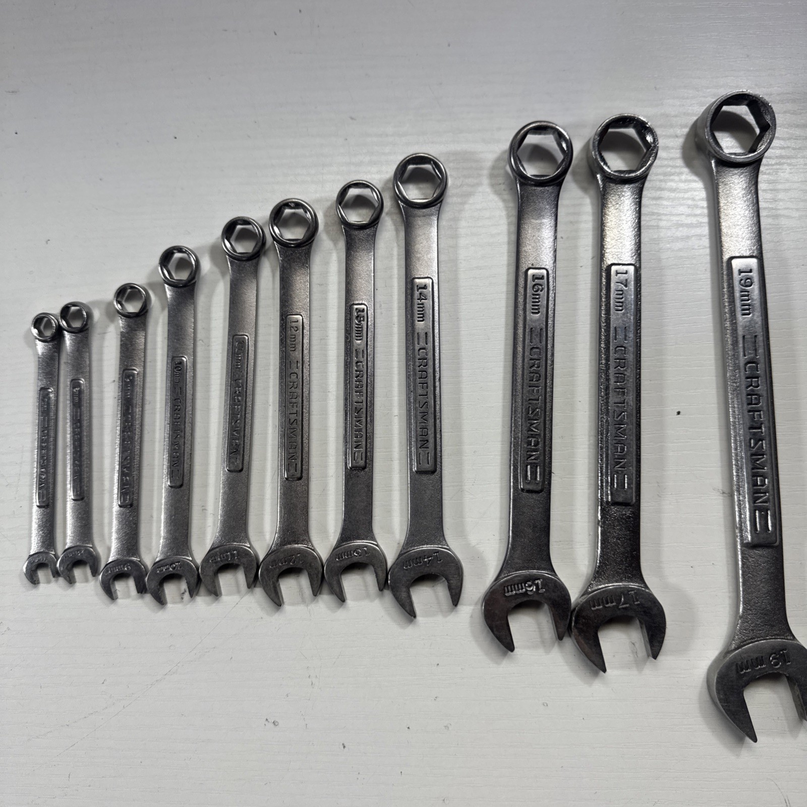 Sears Craftsman 6 Point 11 Piece Metric Wrench Set See Photos