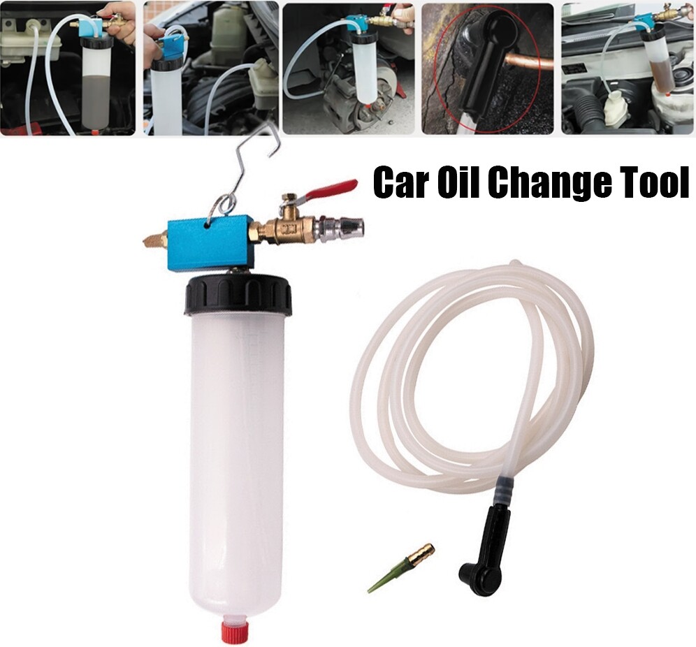 300Ml Car Brake Fluid Oil Change Repair Tool Pneumatic Vacuum Bleeder Extractor