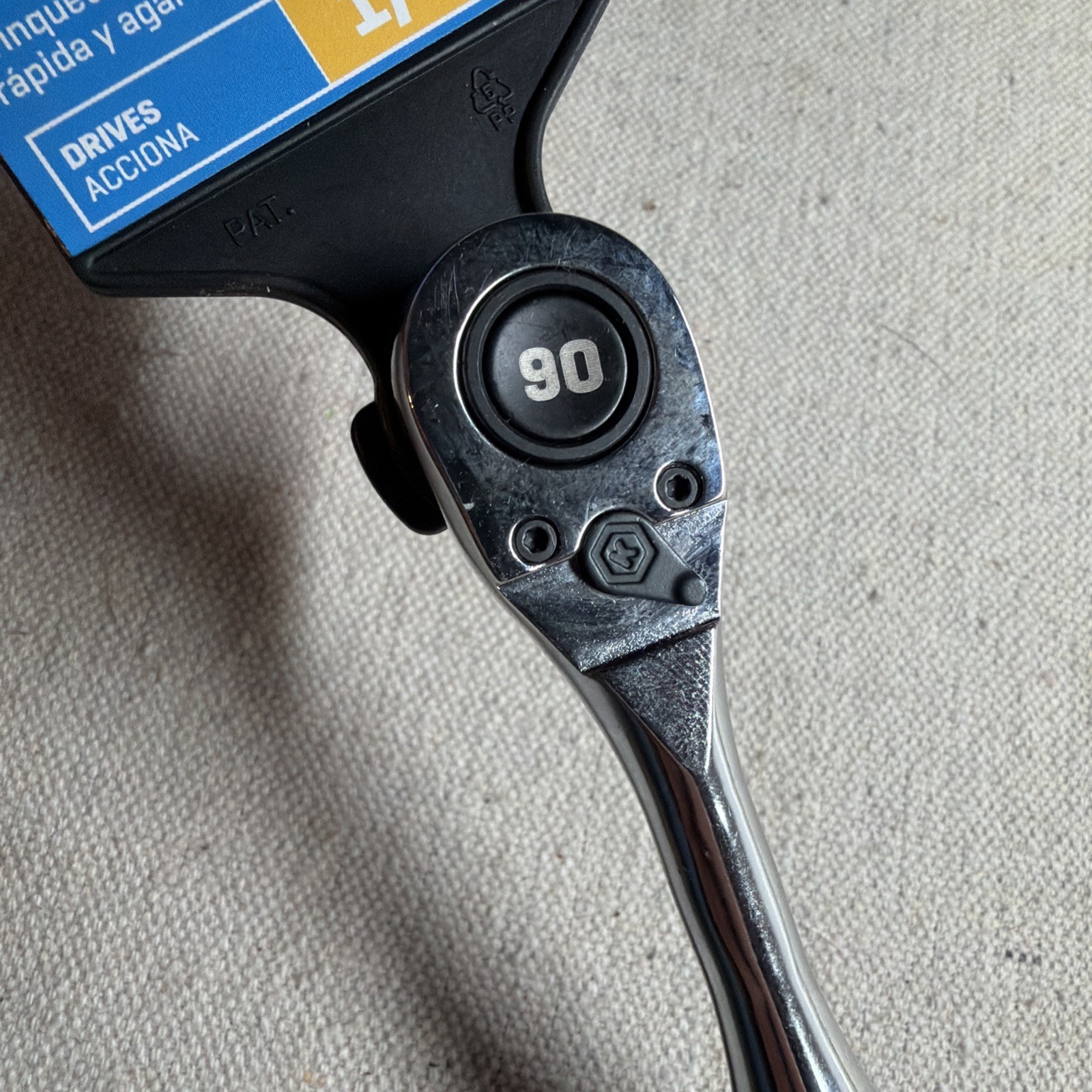 Kobalt 90-Tooth 1/4-in Pro90 Drive Comfort Grip Handle Ratchet Model#2884726