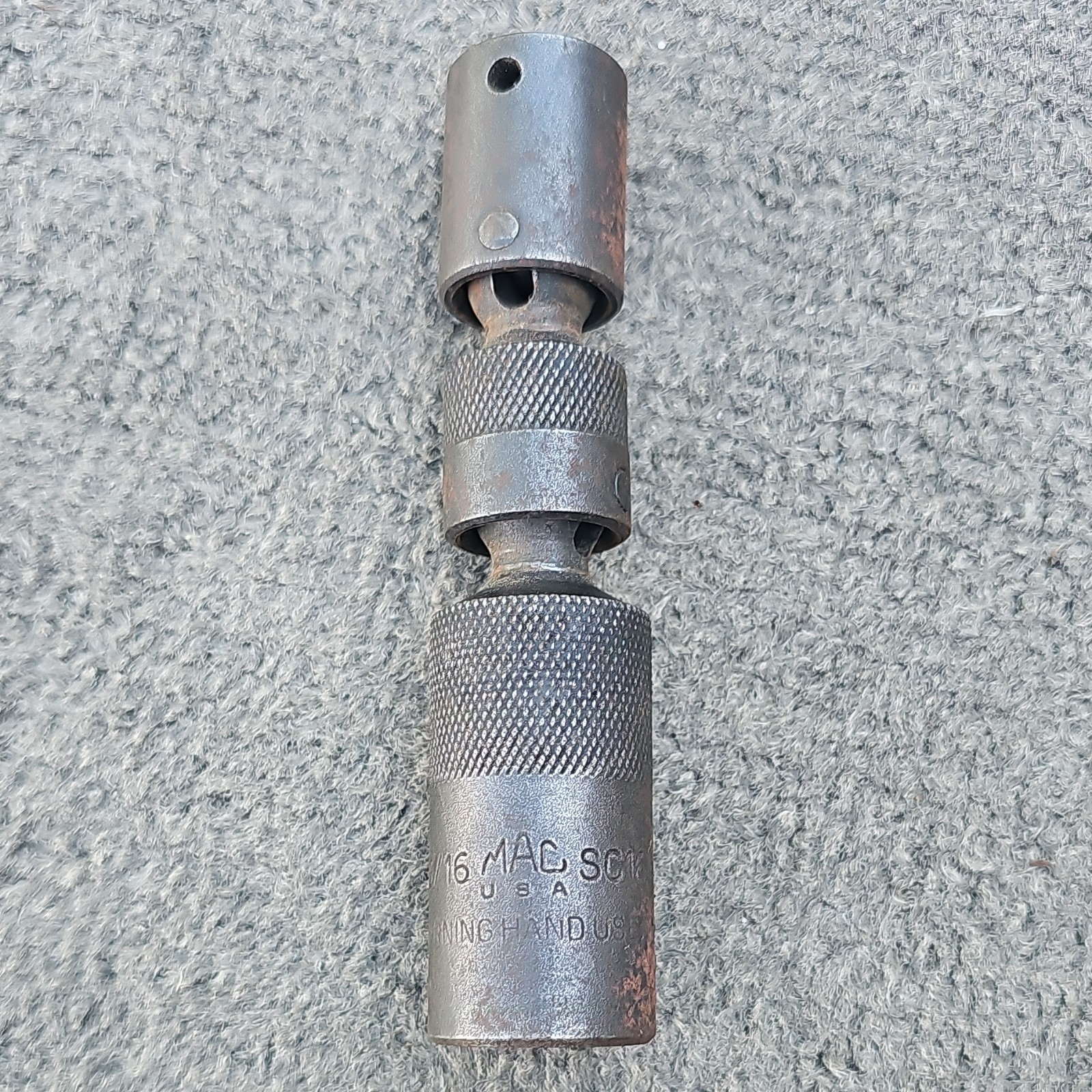 Mac 13/16 Double Swivel Socket 3/8 Drive 6 Point For Spark Plugs
