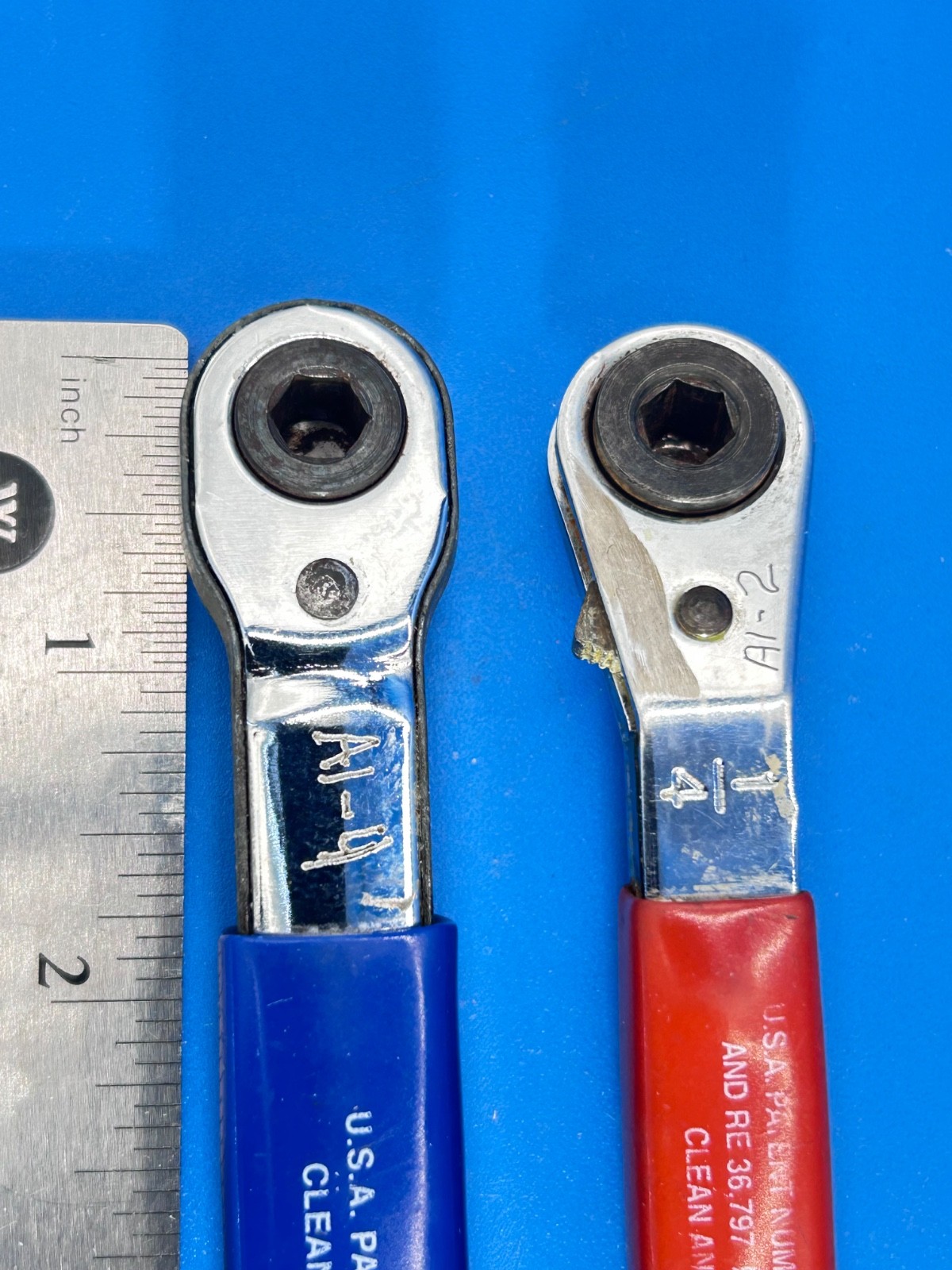 Blue Point Tools Offset Mini Ratcheting Driver 1/4” BTWOS 2 Pieces USA N-8