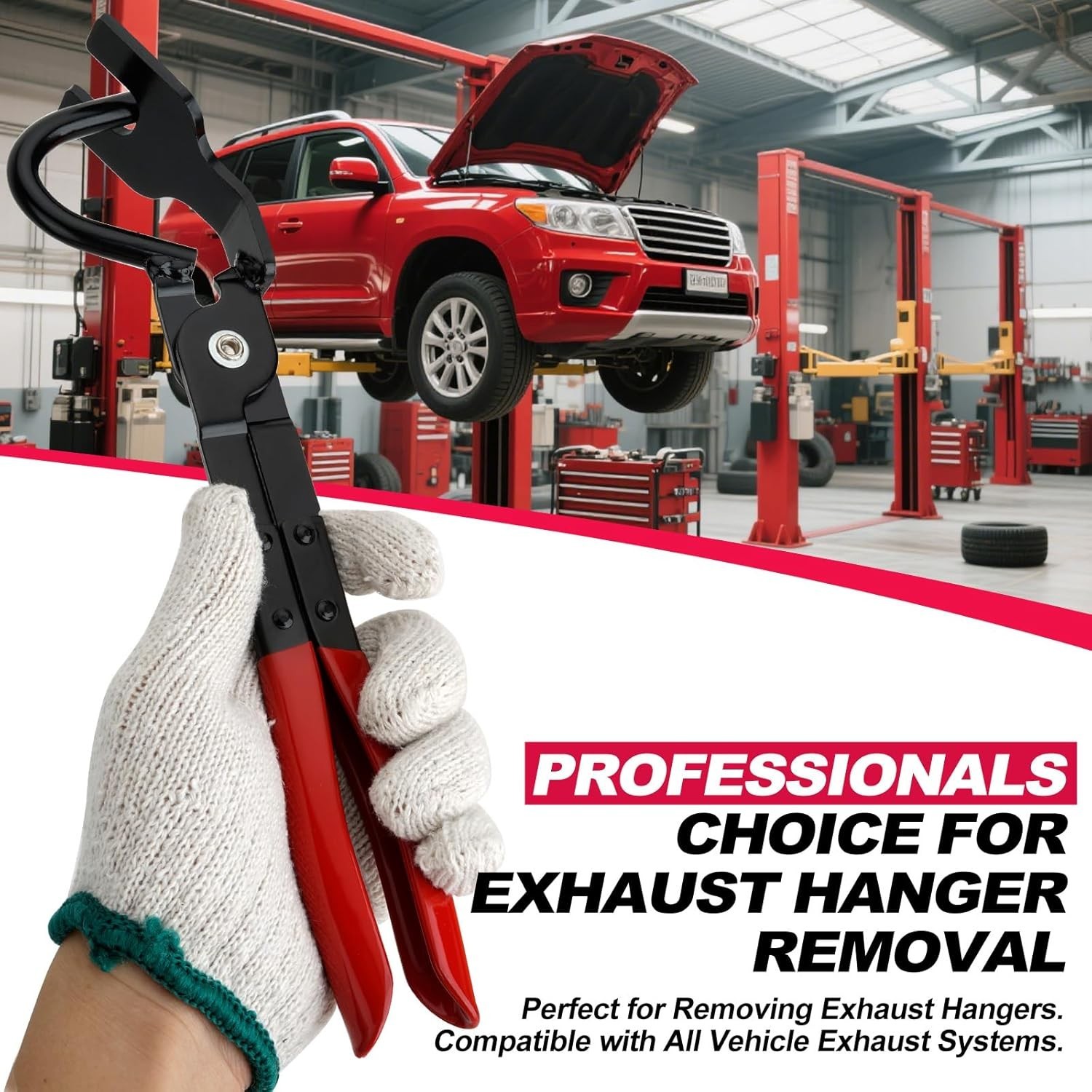 Exhaust Hanger Removal Tool, Heavy-Duty Exhaust Hanger Pliers for Car & Truck…