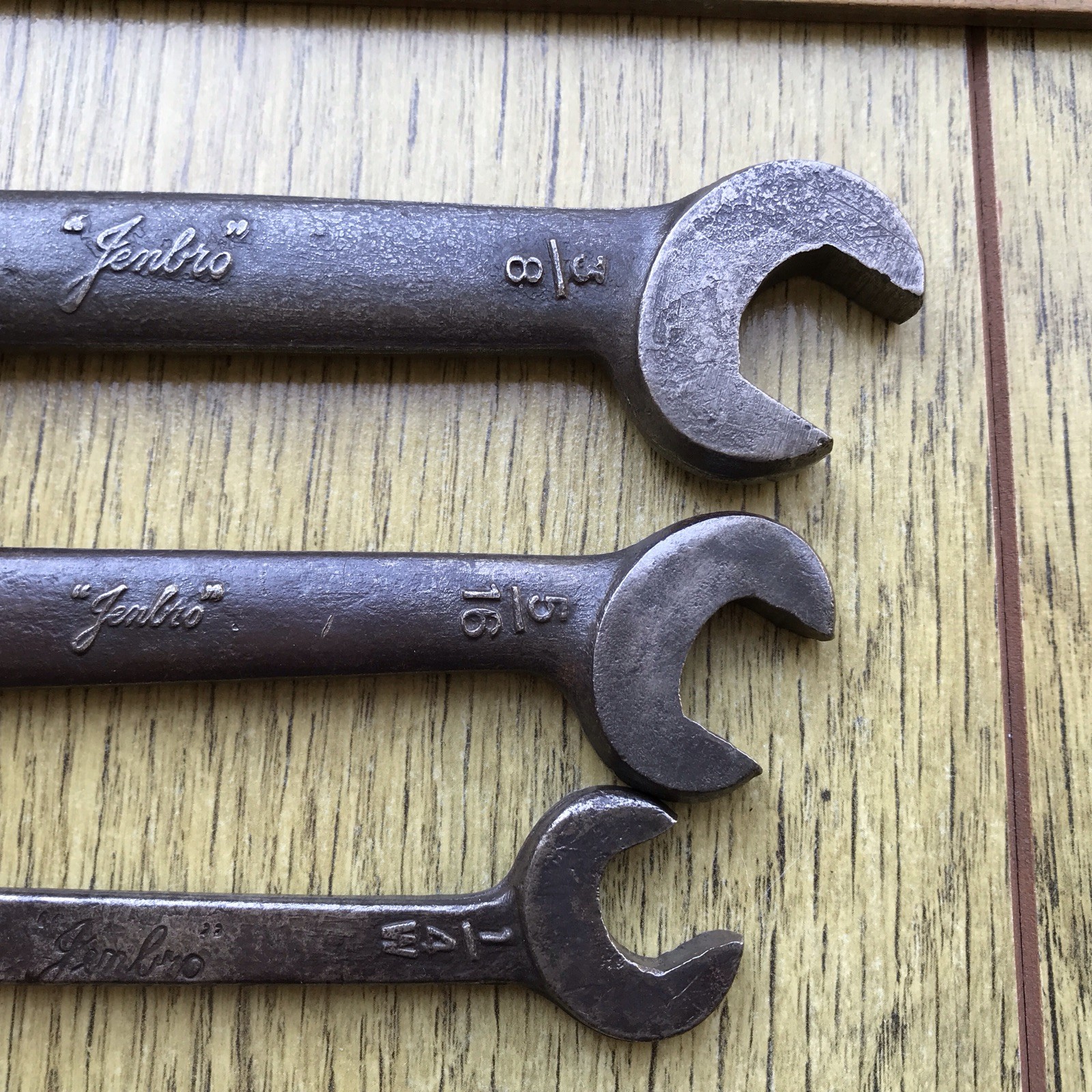 5 Vintage Jenbro Whitworth Spanner’s 7/16” to 1/8” Whitworth.