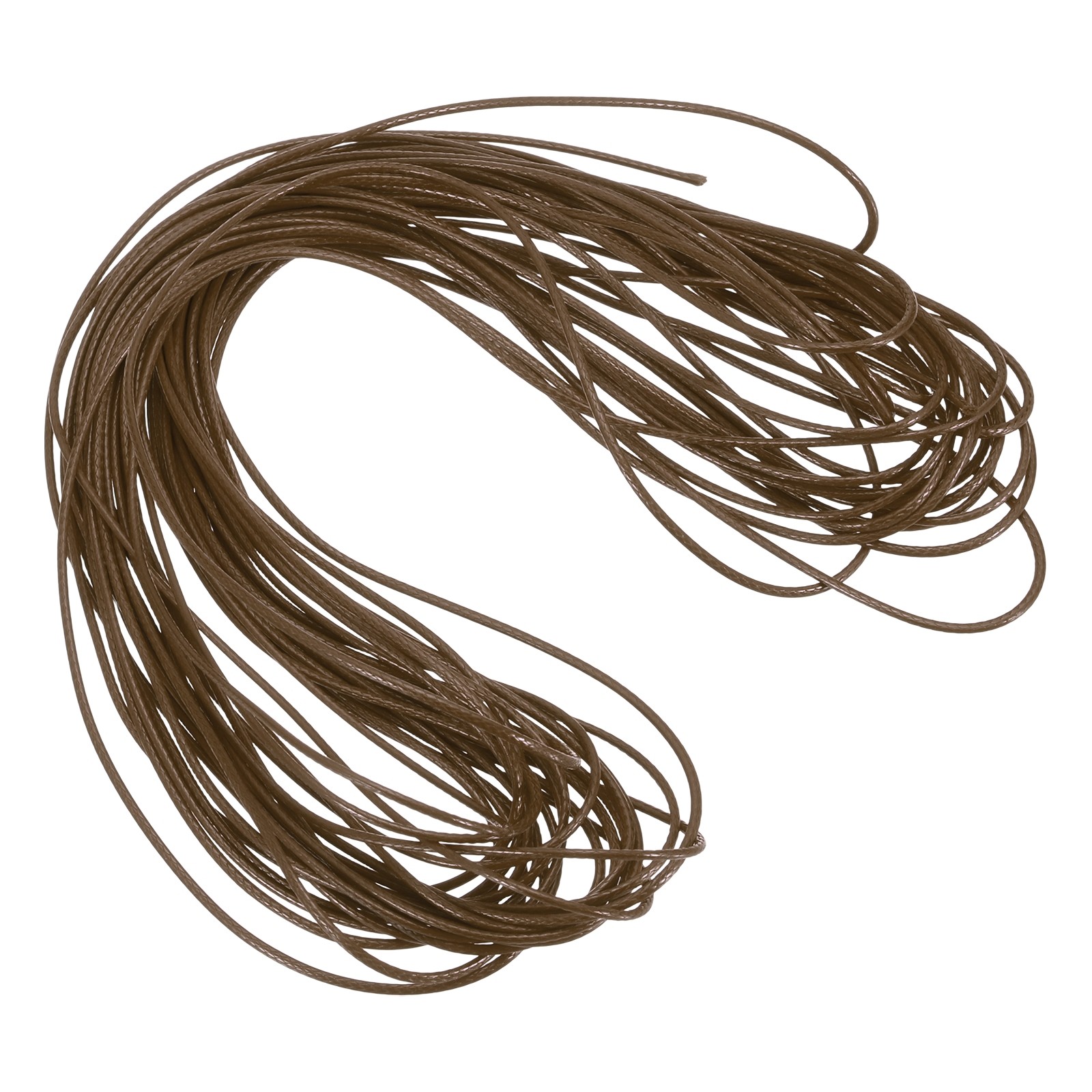 Brown 1mm Waxed Cord 11 Yard Wax Bead Thread String for Jewelry Make