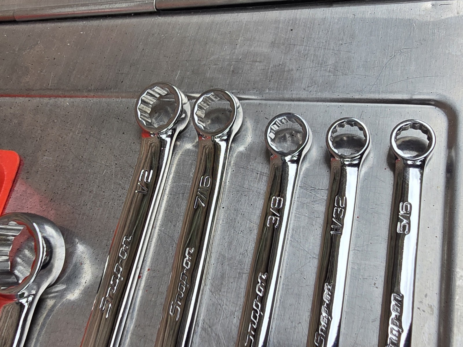 Snap On OEXS709B 9pc SAE Short Wrench Set, 5/16 – 3/4
