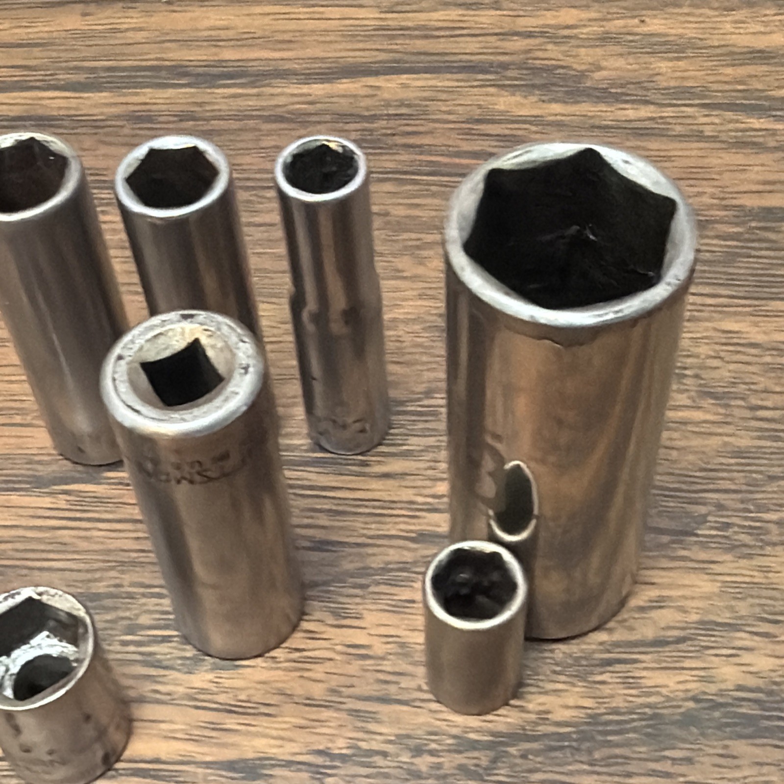 17 CRAFTSMAN Socket Lot METRIC – 6pt – Asst Drive & Sizes Made USA Deep Regular