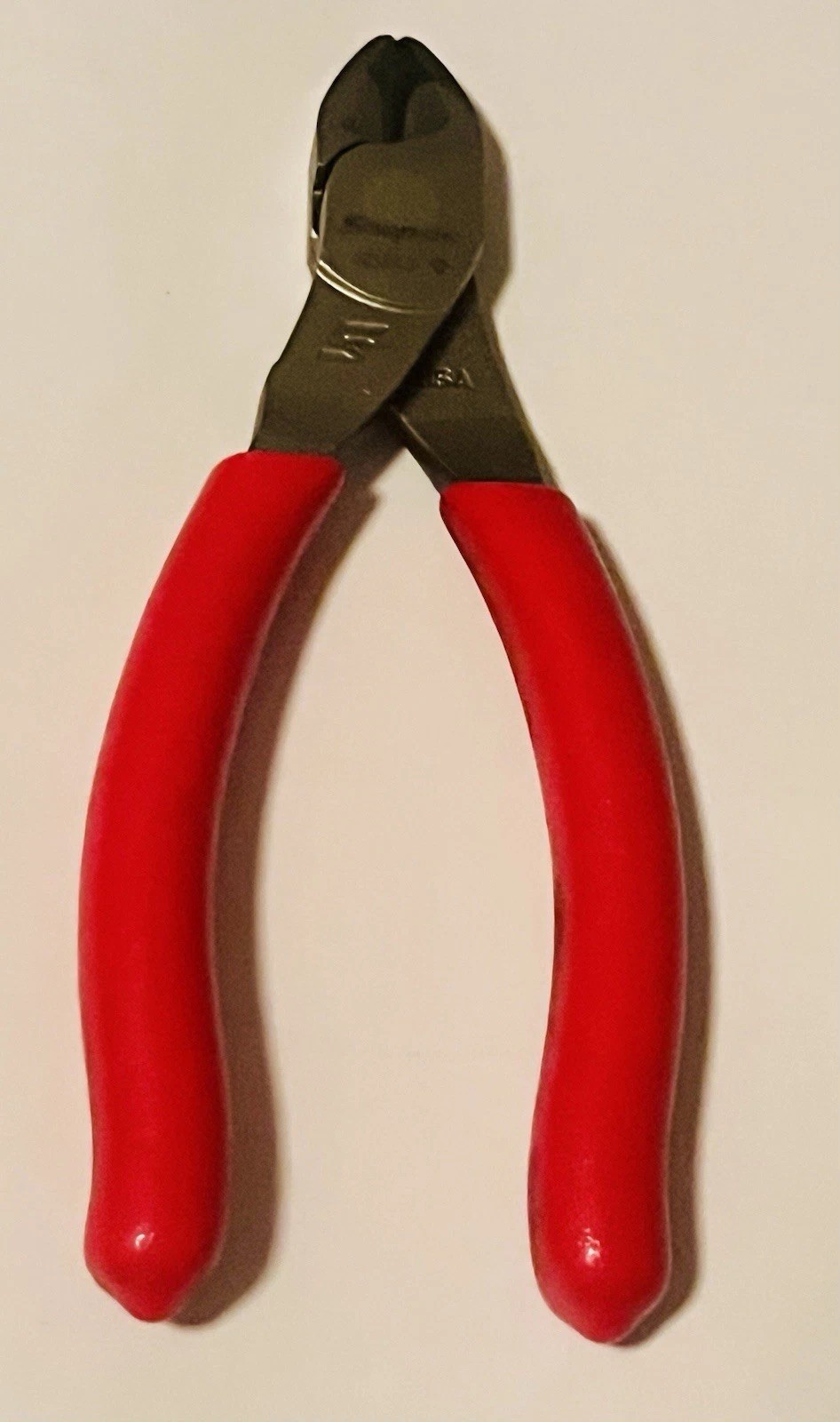 Snap on 85ACF 5” Red vector Edge Diagonal CuttersPliers USA Soft grip Handle