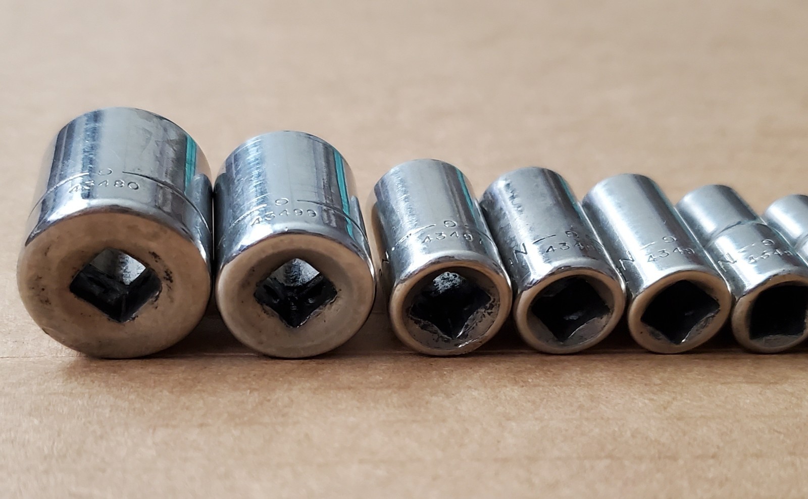 Craftsman 1/4” Drive SAE & Metric 6-Point Sockets 43492 – 43480, 43501 – 43514