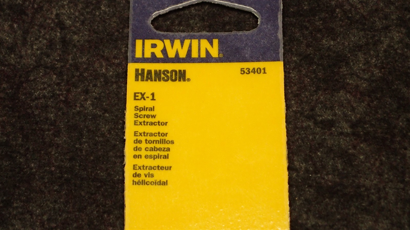 IRWIN HANSON EX-1 Spiral Screw Extractor, Use with 5/64″ Drill Bit 53401 (BN154)