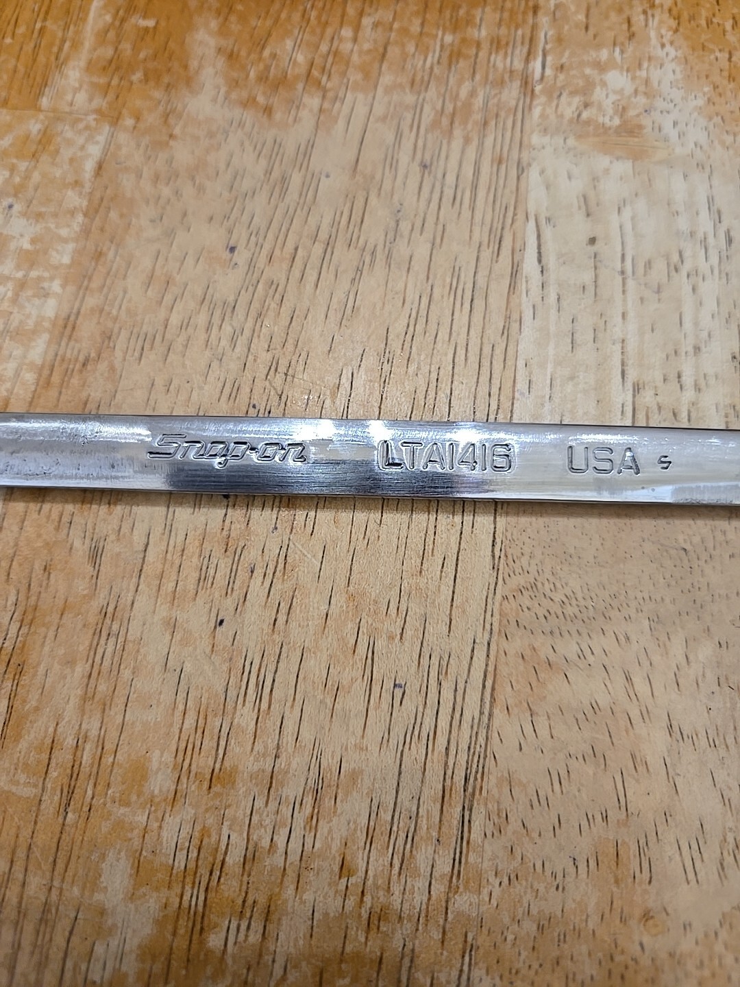 Snap On 7/16″-1/2″ Chrome Low Torque Slime Line Open End Wrench LTA1416