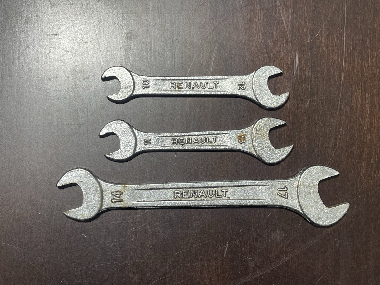 Renault Metric Wrench Lot (17 – 14, 13 – 11, 12 – 10) Made in France 1970’s