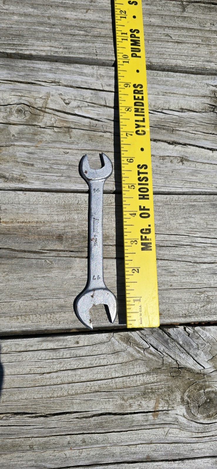 Vintage Hazet B-18 Spanner Wrench Open End 14mm 17mm Porsche German BMW