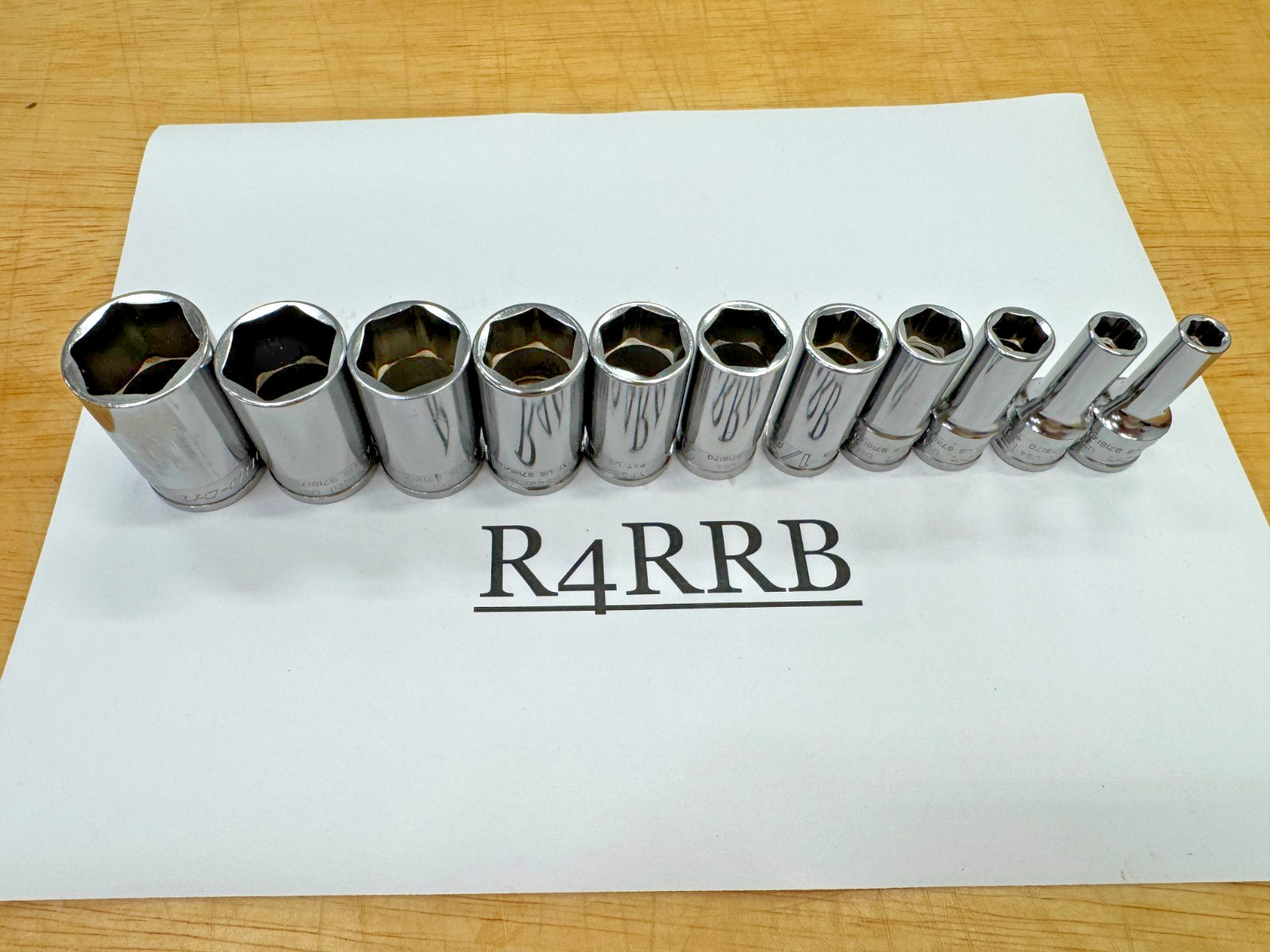 Snap-on Tools USA NEW 11pc 3/8″ Drive SAE Semi Deep 6pt FDX Socket Set 211YFSSY