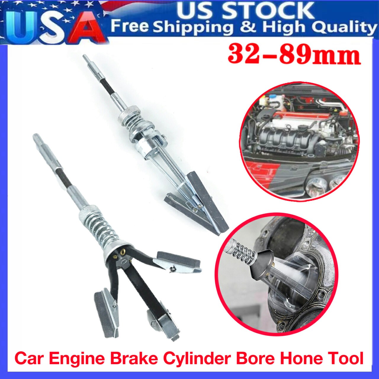 Cal Van Disc Brake & Small Engine Cylinder Hone 1-1/4″ to 3-1/2″(32mm-89mm) US