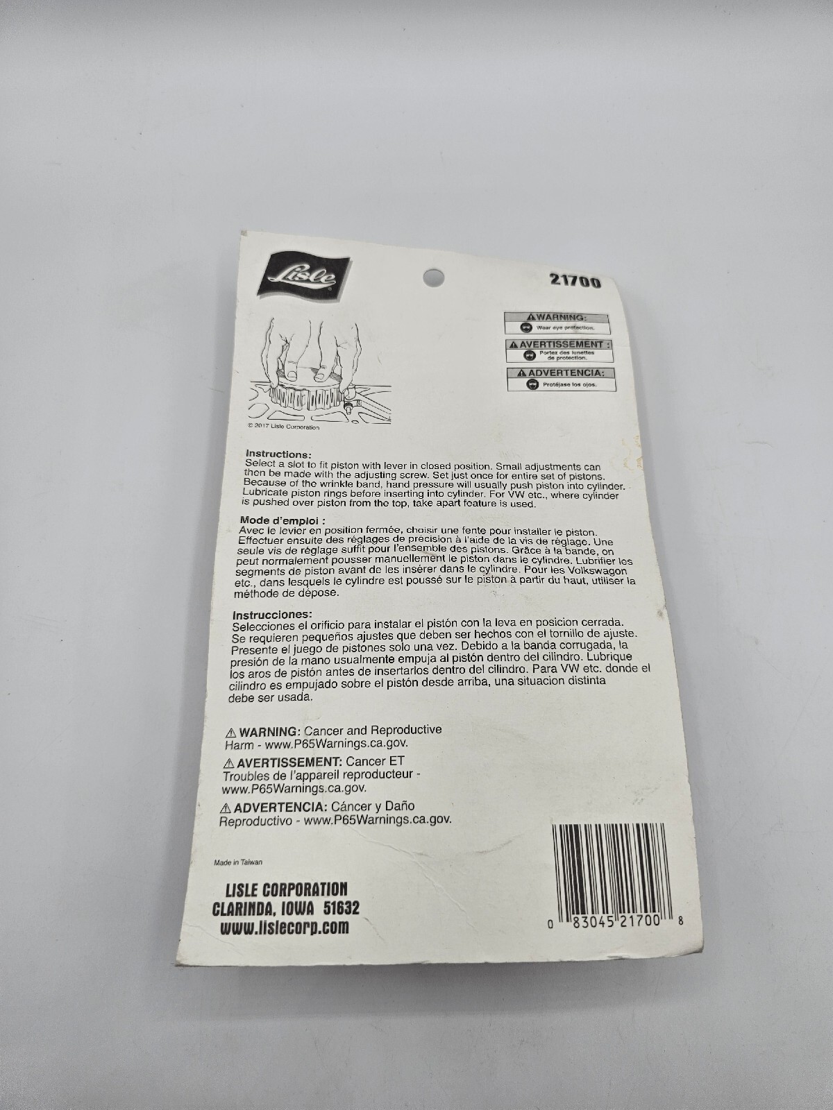 Lisle 21700 Wrinkle Band Ring Compressor For 3″ To 5″ Pistons