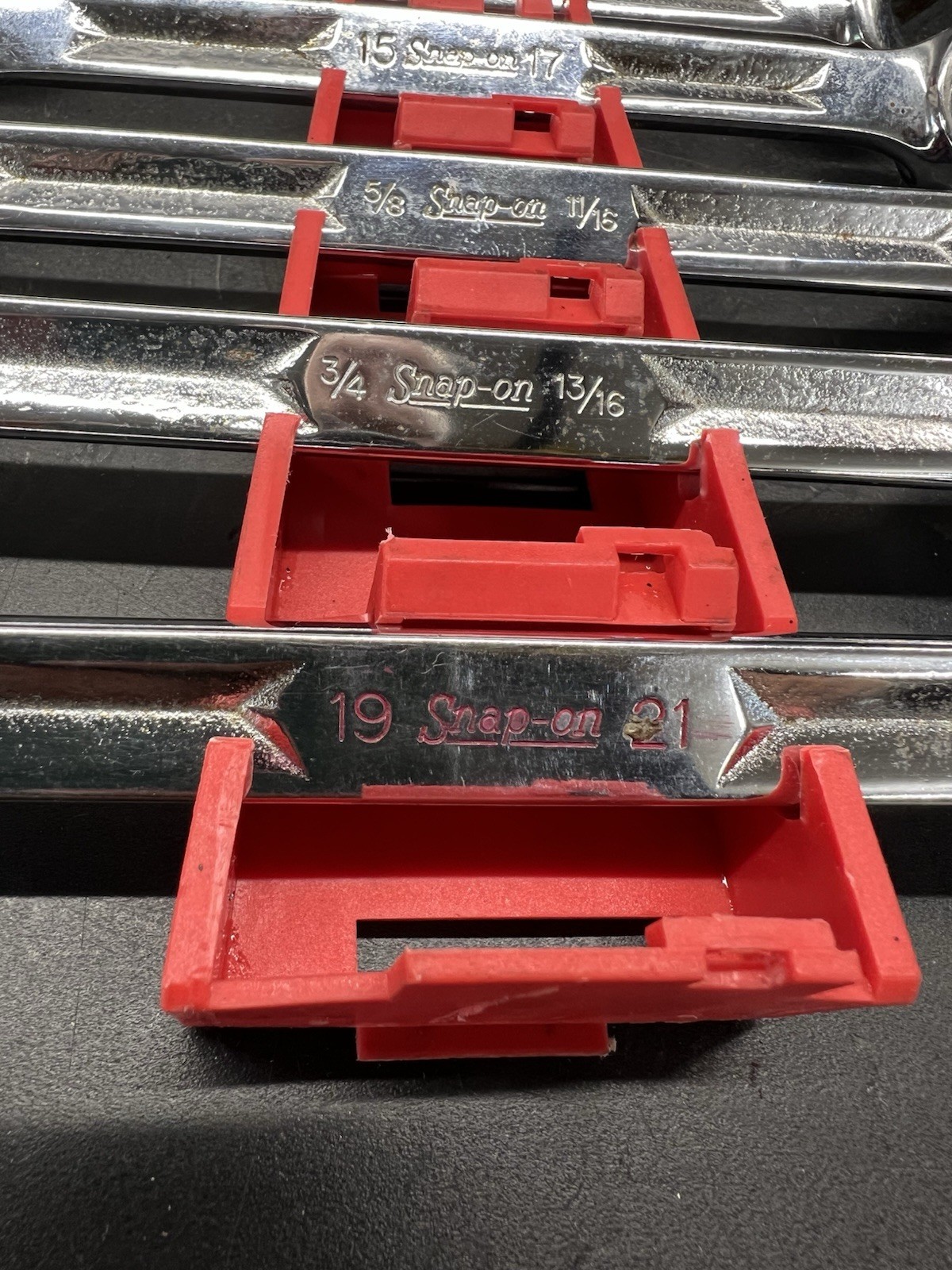 SNAP-ON 8 STD & METRIC DOUBLE END FLARE NUT WRENCH SET RXM SERIES