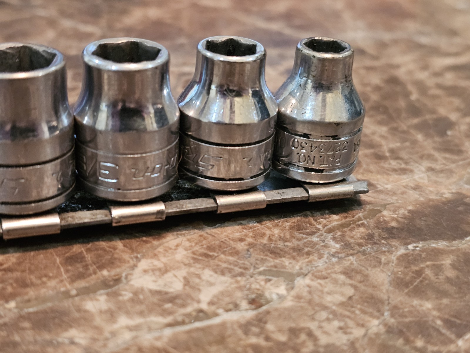 Snap-On 3/8″ Drive SAE Shallow Socket Set 12pc 1/4″ – 1″ USA Chrome FS series