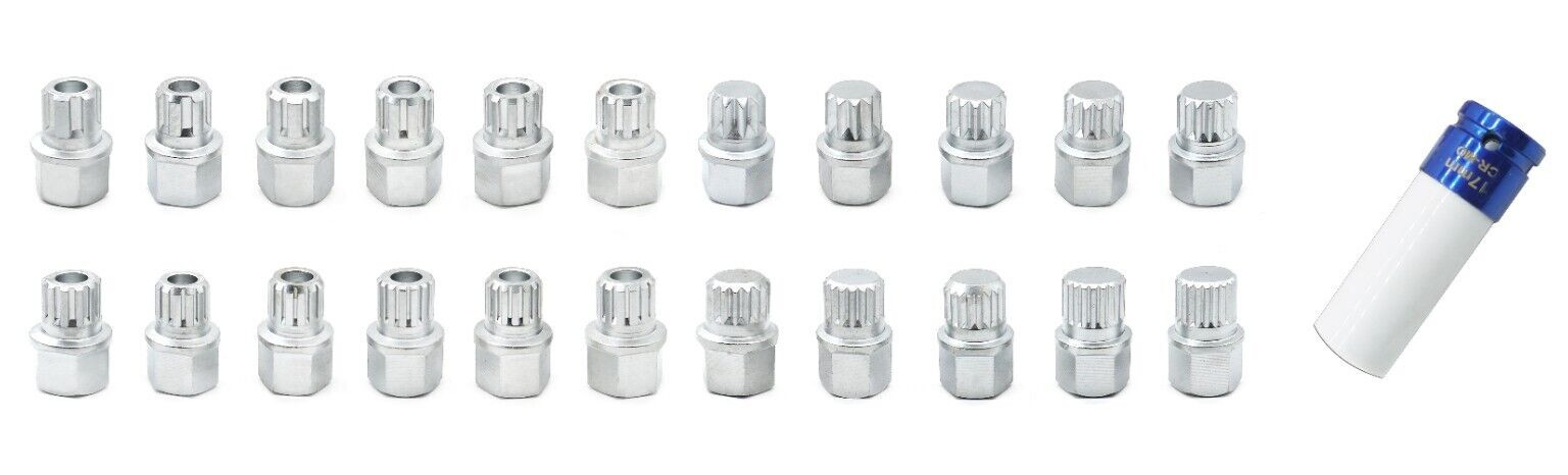 23pc Ribe Multi Spline Wheel Locking Key Set for Lug Nut Stud Removal BMW VAG VW