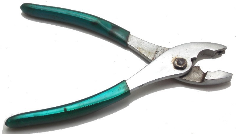 Klein Tools Hose Clamp 8″ Pliers Green Handle Model 514-8 Made in USA Used
