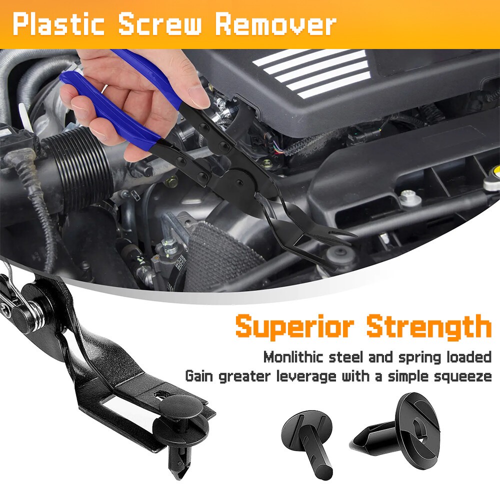 3PCS Auto Trim Clip Remover Tool Removal Pliers Fastener Door Panel Retainer Set