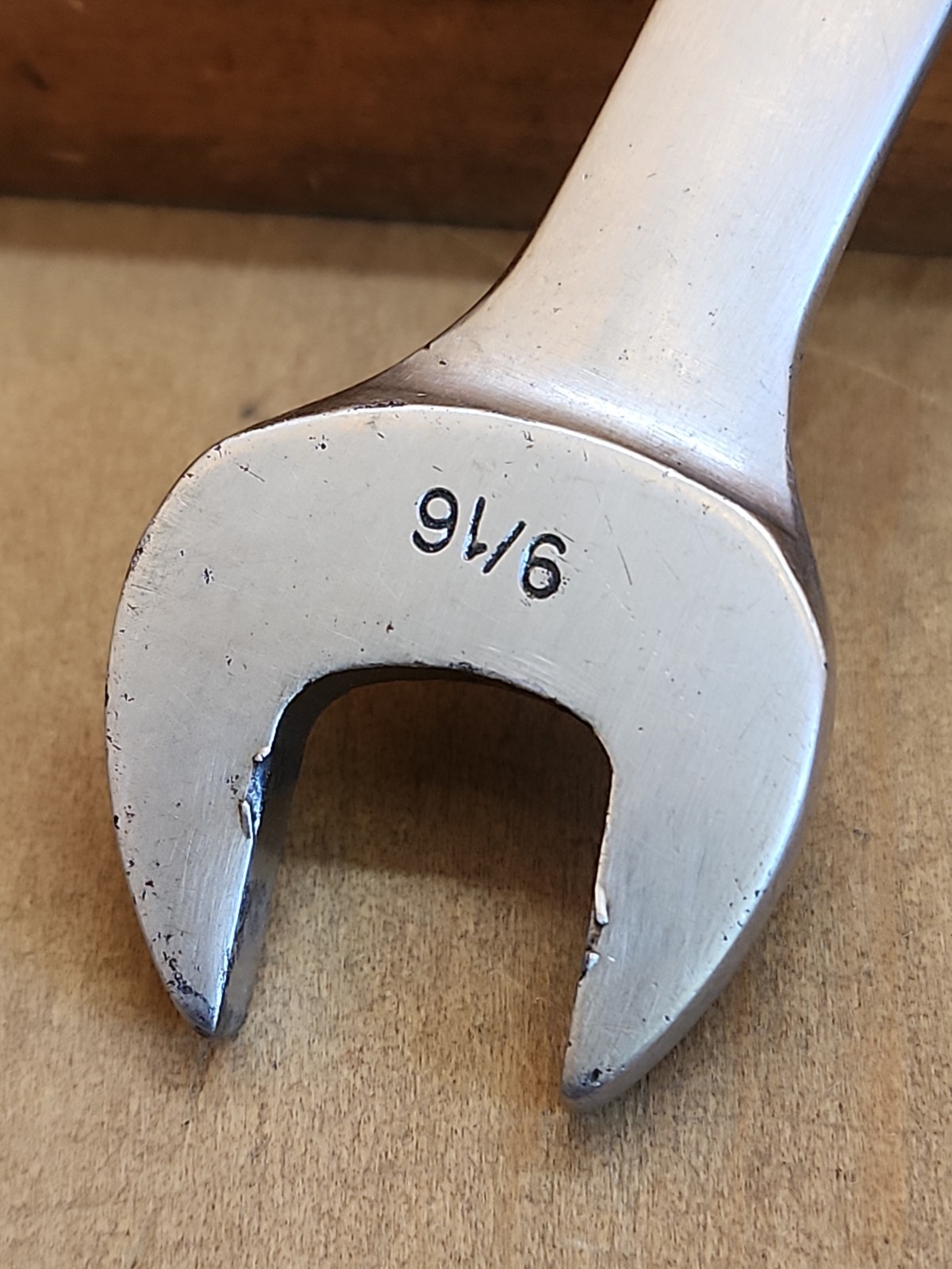 Snap On SAE 12 Pt Combination Short Wrench 9/16″ OEX-180 Vintage 1963 Date Code