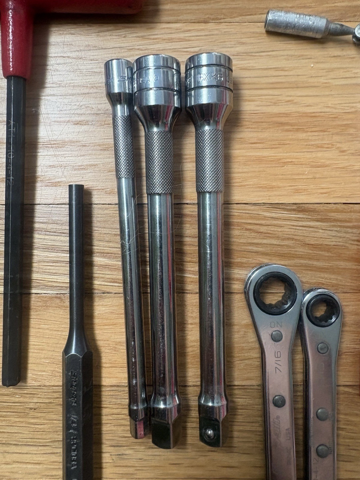 Lot of 8 Snap-on and Blue-Point hand tools