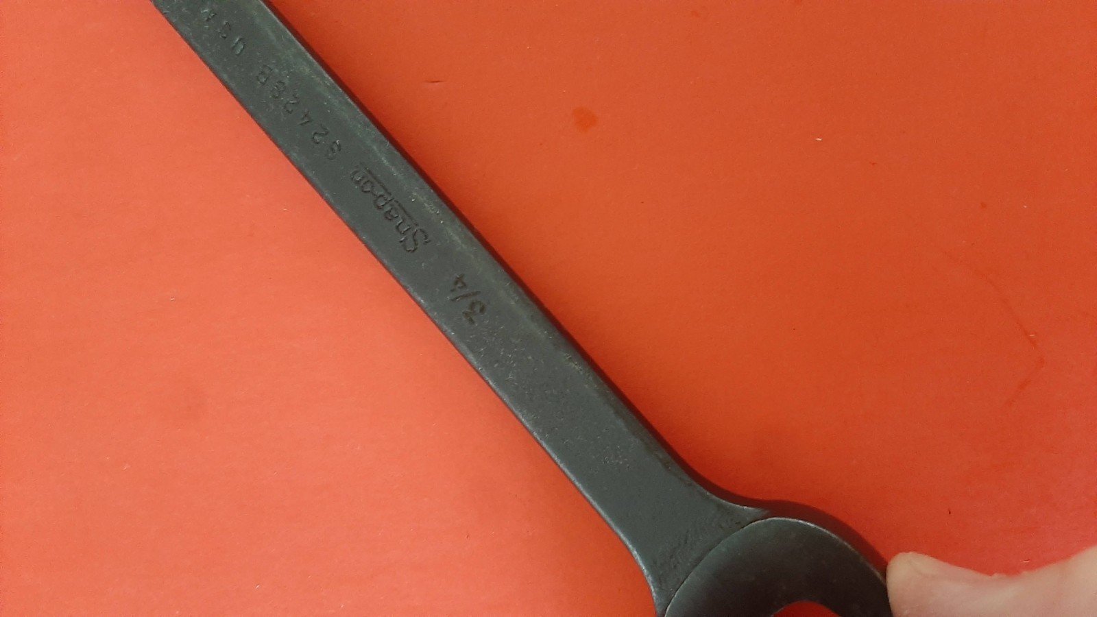 Snap-on Tools S2428B 3/4″ x 7/8″ Open-End Wrench USA Black Industrial Finish