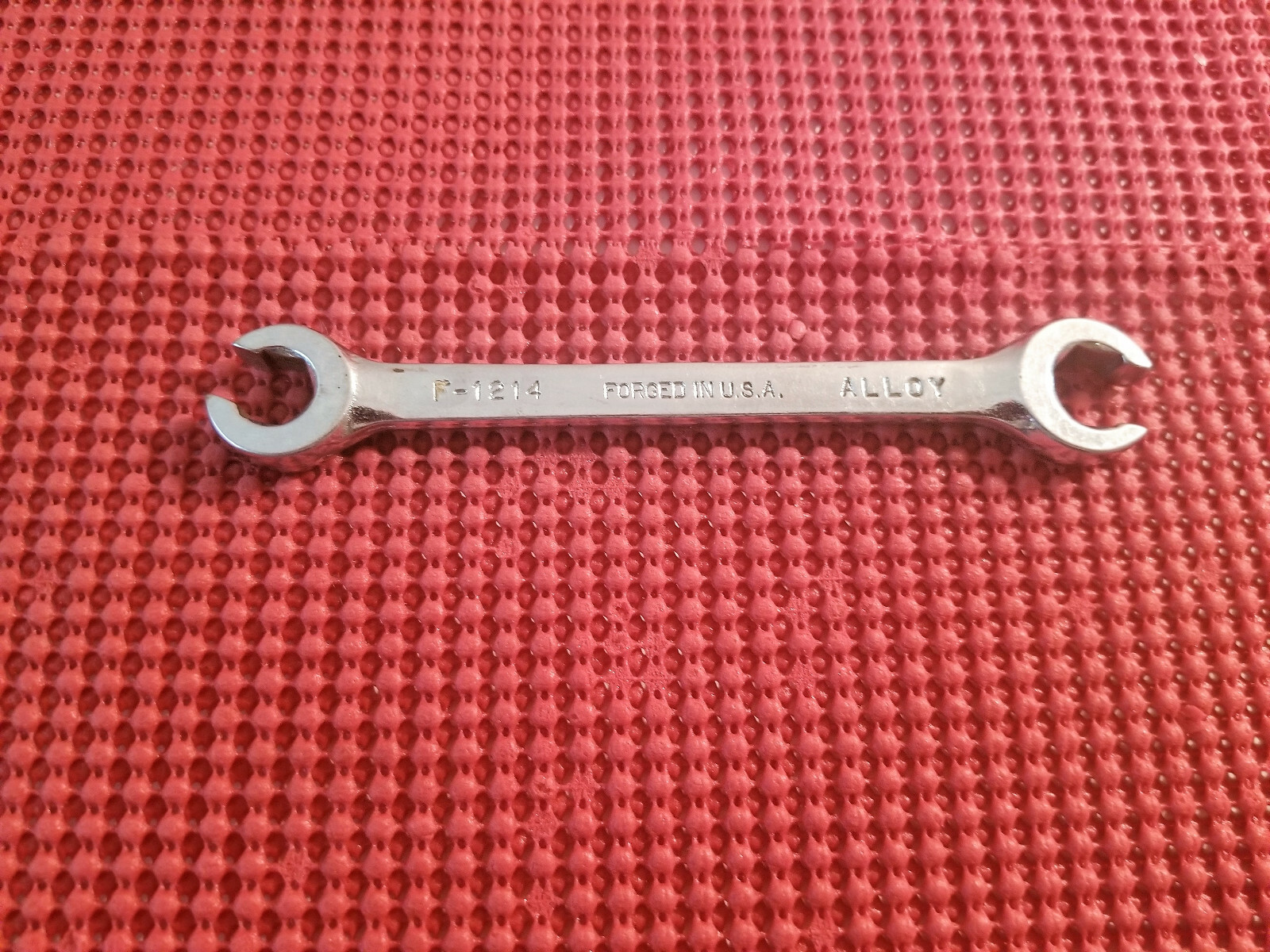 S-K FRACTIONAL FLARE/LINE NUT WRENCH #F-1214, 7/16″ & 3/8″, MADE IN THE U.S.A.