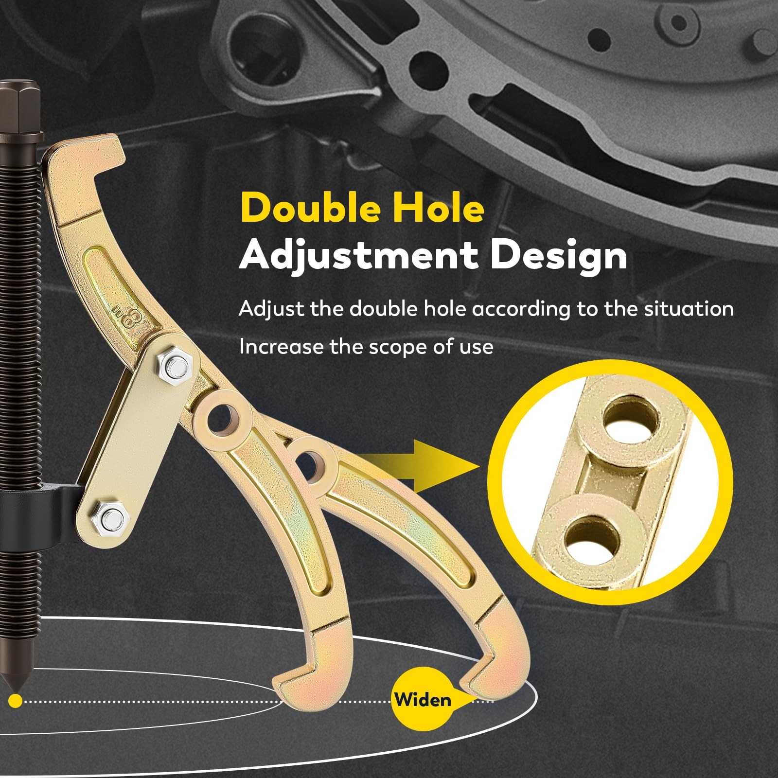 Bearing Puller 8 Inch with 2/3 Arm Carbon Steel for Transmission/Bearing/Swing…