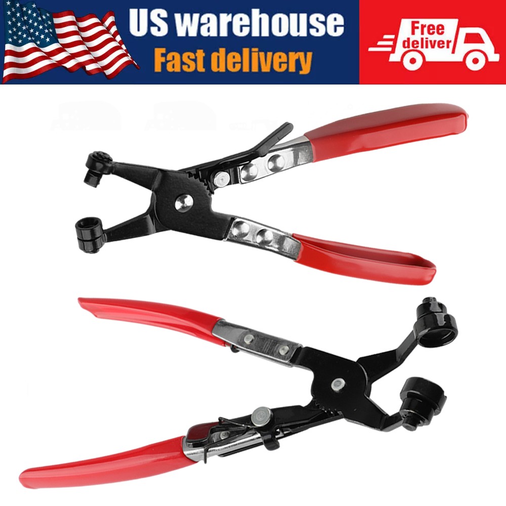 2x Hose Clamp Pliers Car Water Pipe Fuel Coolant Spring Bundle Removal Tools US