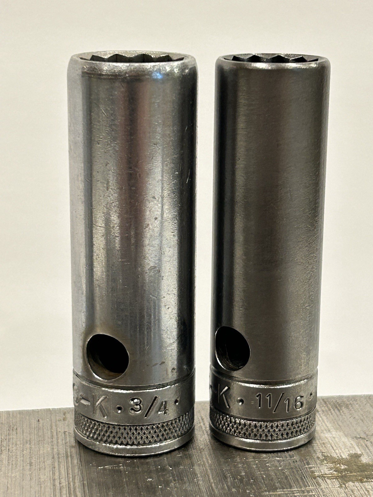 Vintage S-K SK Tools Socket Set W/Breaker Bar 9/16 ~ 1-1/4 SAE USA 1/2” Drive
