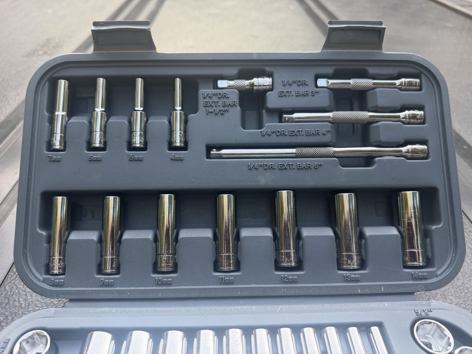 Blue-Point BLPGSS1462 General Service Set 62 PC, 1/4″ Drive, SAE/Metric