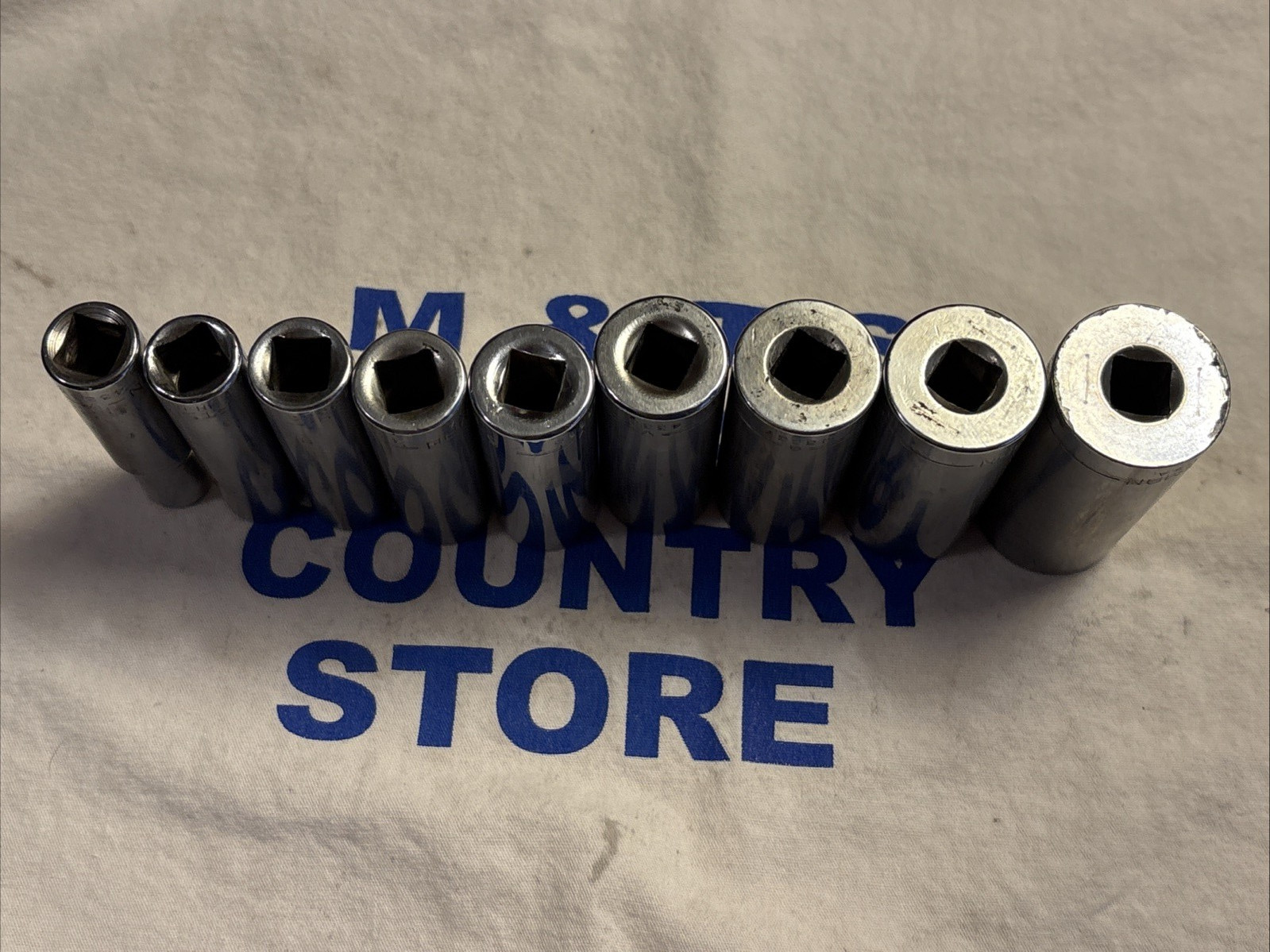 Craftsman USA 3/8″ Drive 9pc 6pt Deep Socket Set -V- & -G- Series 3/8″ – 7/8″