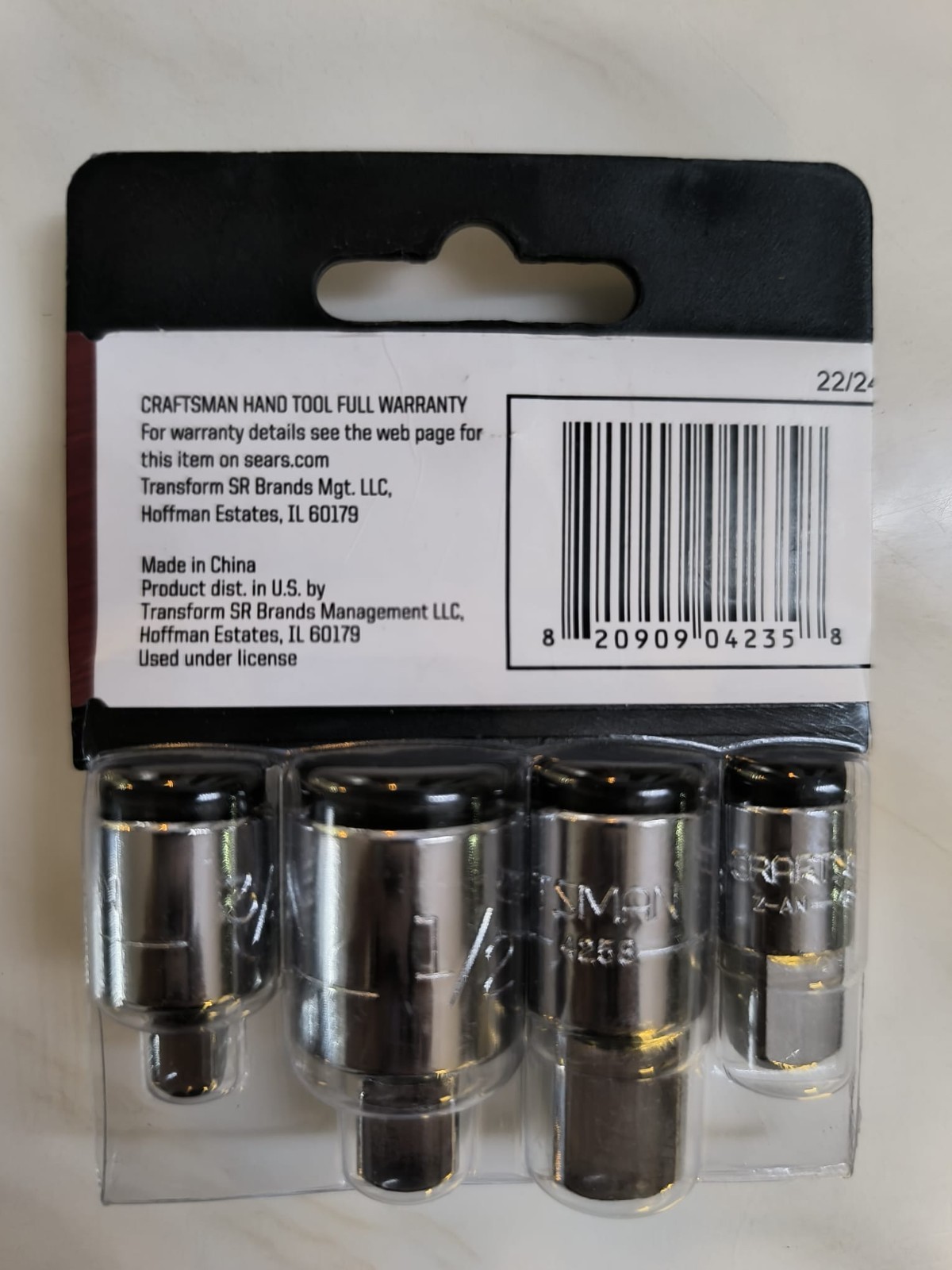 CRAFTSMAN 4 PC SOCKET ADAPTER Reducer/Expander/Converter Set 1/2 3/8 1/4″ Drive