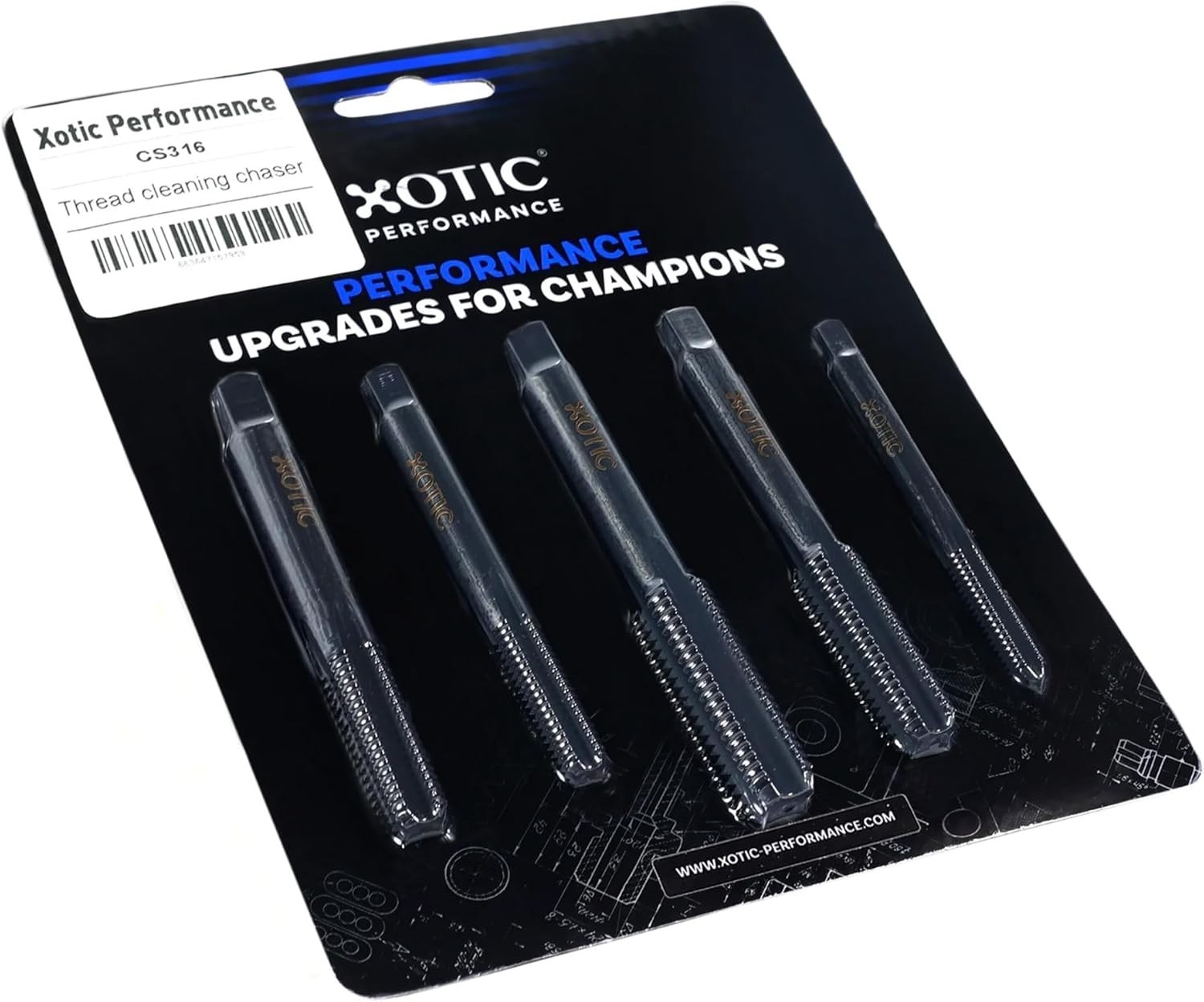Universal Thread Chaser Kit 1/2-13, 1/4-20, 3/8-16, 7/16-14, 5/16-18 5pcs