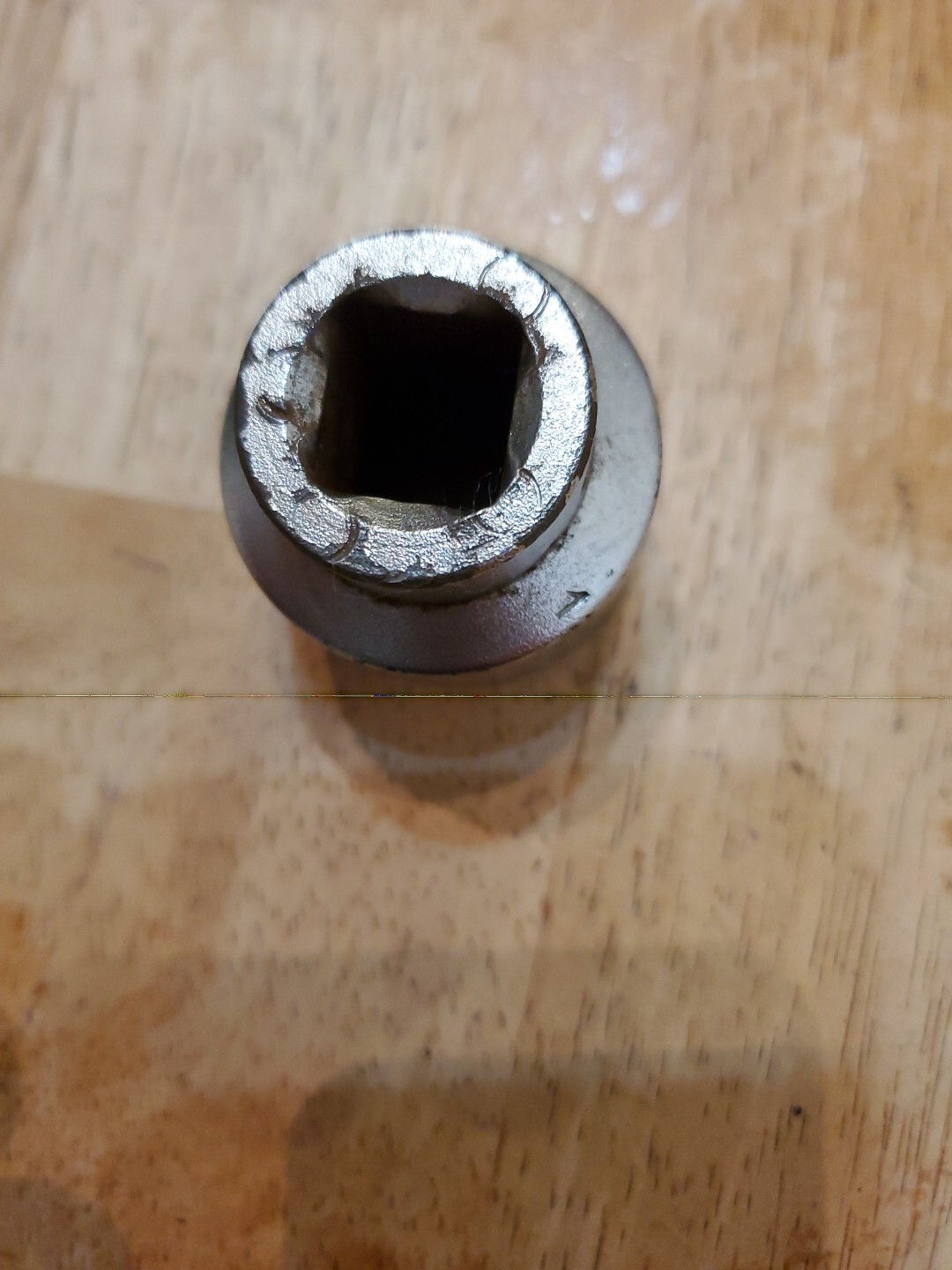 Mac Tools Sabina Vintage 1/2″ Drive 27MM 12PT Shallow Chrome Socket USA VM27-2