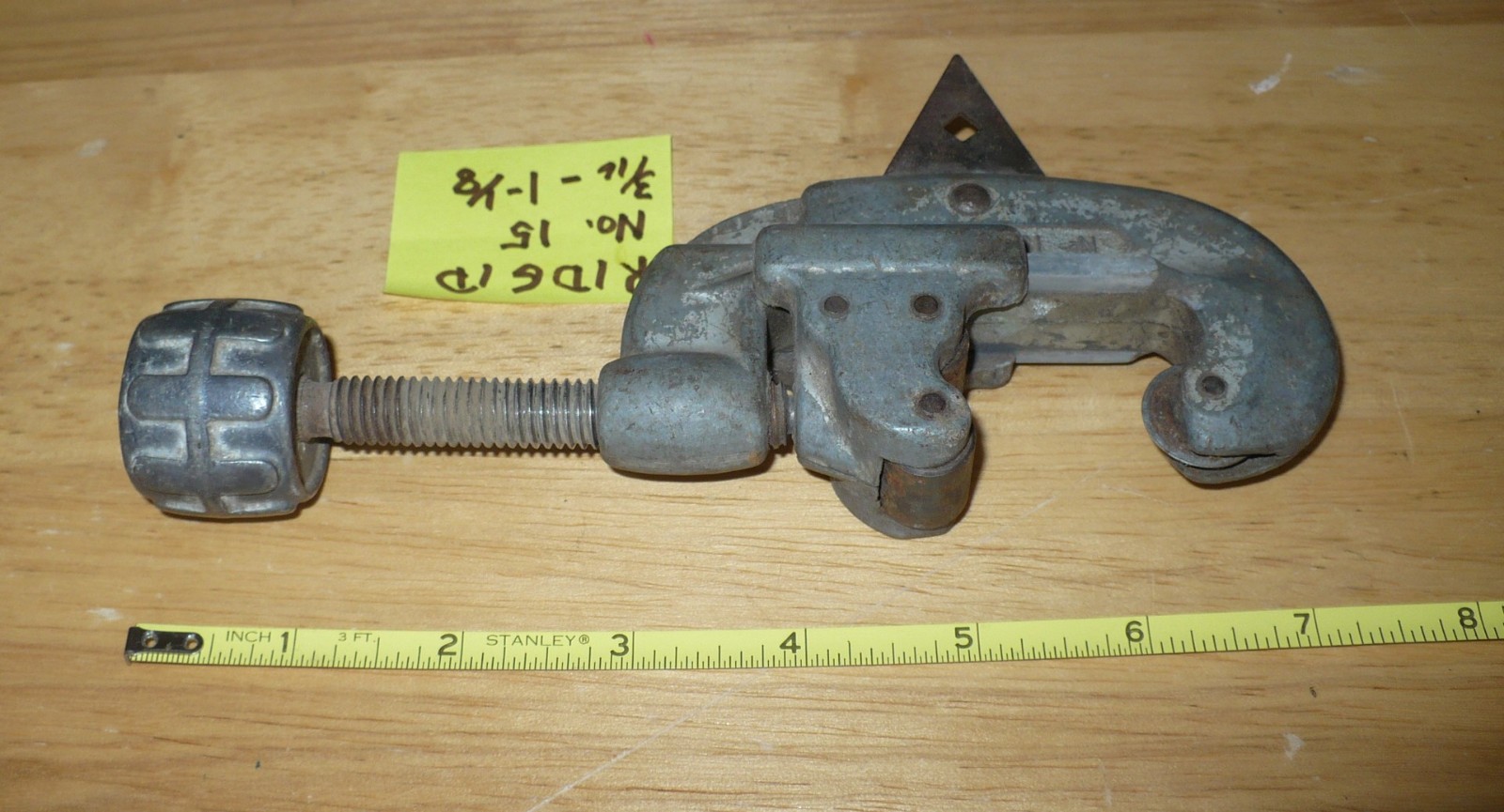 Vintage No. 15 Ridgid 3/16 to 1-1/8 Pipe & Tubing Cutter
